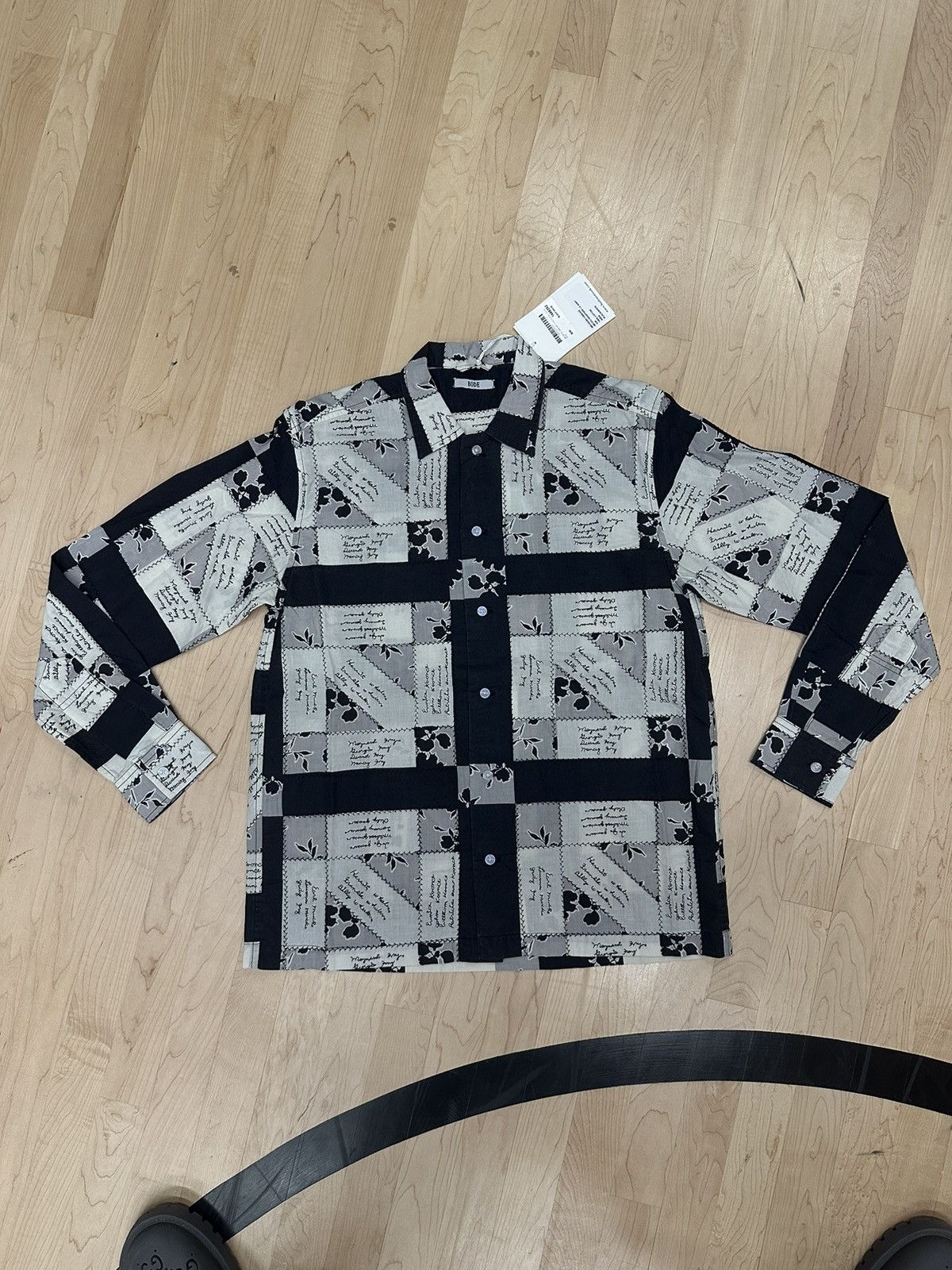 Bode Bode Micro Signature-embroidered cotton shirt Size US S / EU 44-46 / 1 - 1 Thumbnail