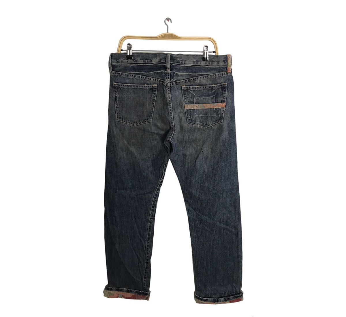 Takeo Kikuchi Patchworks Floral Butterfly Denim Jeans Japan Size US 34 / EU 50 - 2 Thumbnail