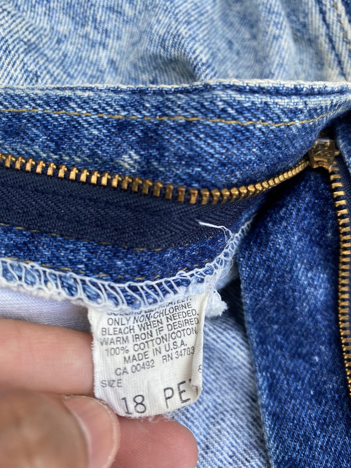 Lee Vintage 80s Lee Denim Acid Wash Baggy Jeans Size US 32 / EU 48 - 8 Thumbnail