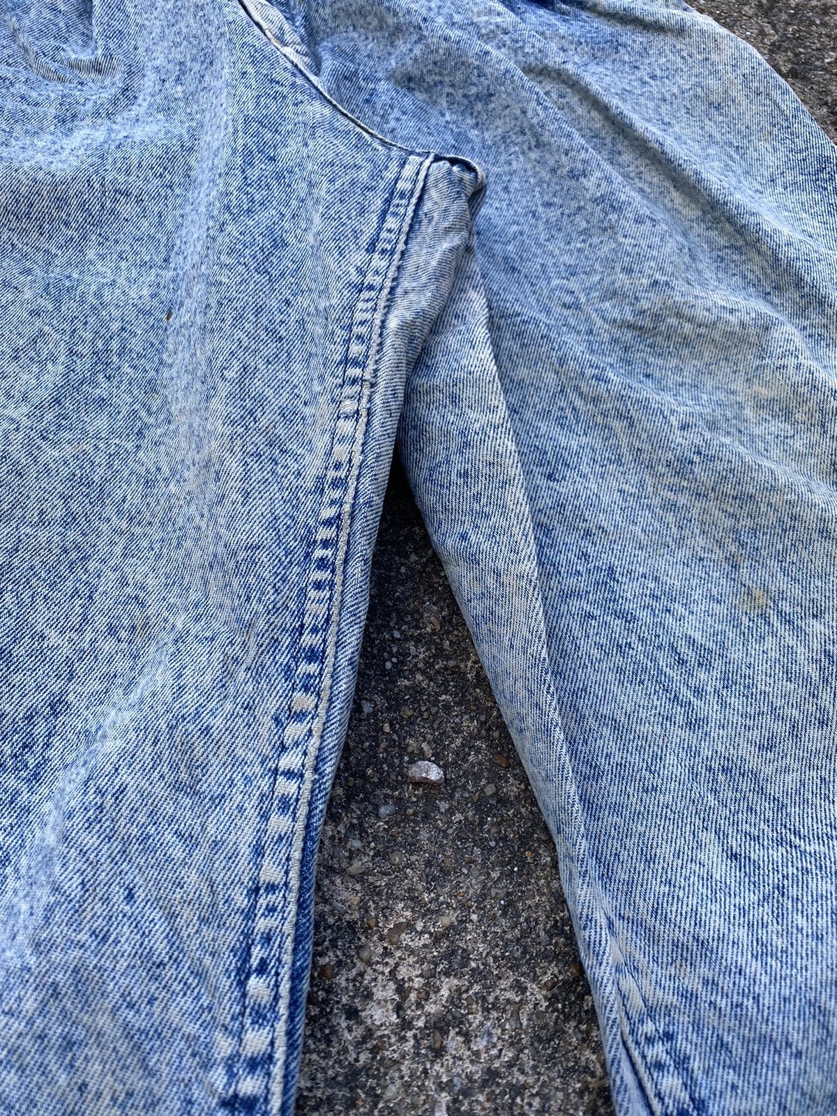 Lee Vintage 80s Lee Denim Acid Wash Baggy Jeans Size US 32 / EU 48 - 10 Thumbnail