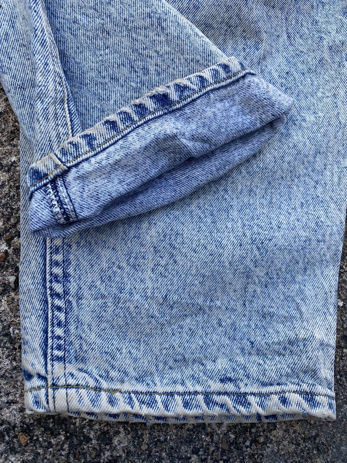 Lee Vintage 80s Lee Denim Acid Wash Baggy Jeans Size US 32 / EU 48 - 9 Thumbnail