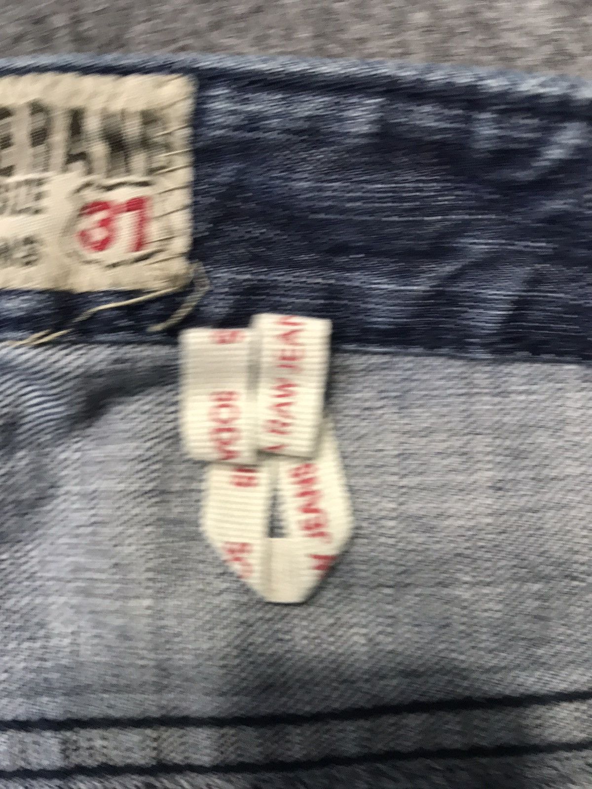Japanese Brand Hype 90s Soda Brang Whisker Raw Indigo Denim Jeans Size US 30 / EU 46 - 7 Thumbnail