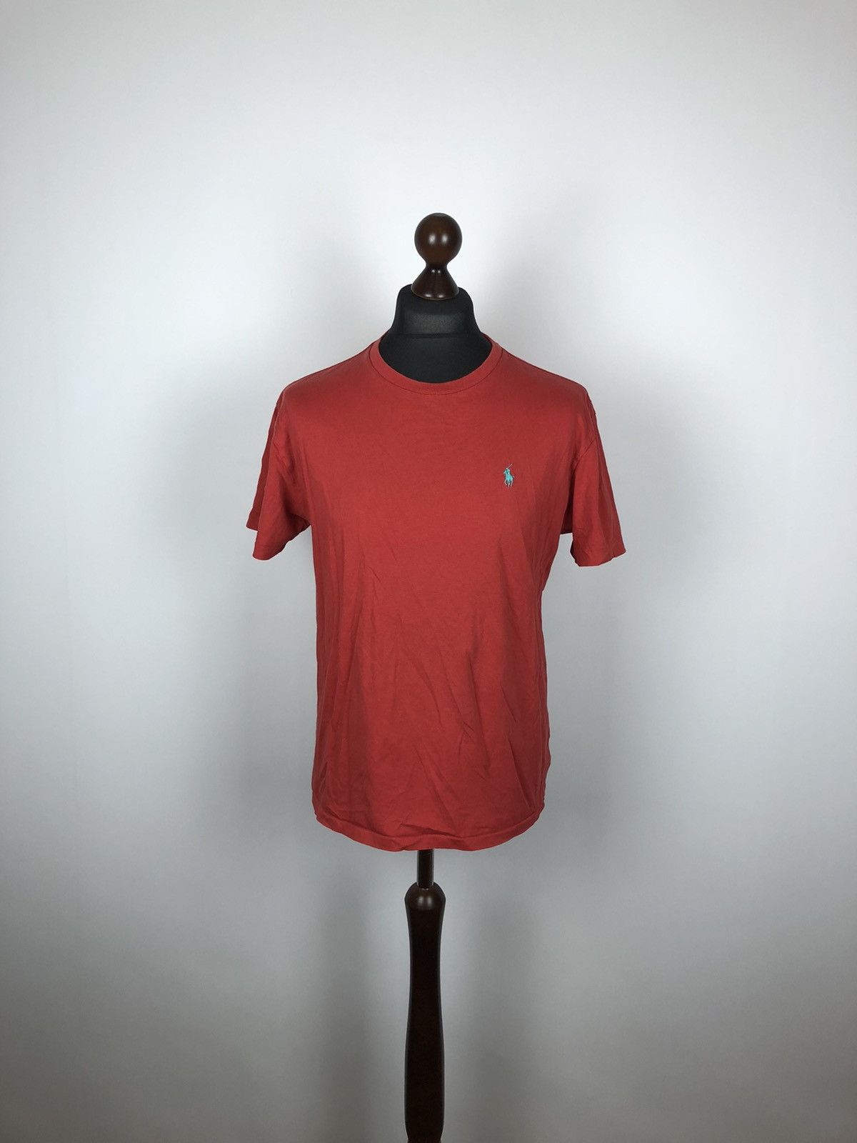 Polo Ralph Lauren Polo Ralph Lauren Basic Red T-Shirt Blue Logo Tee size M Size US M / EU 48-50 / 2 - 2 Thumbnail