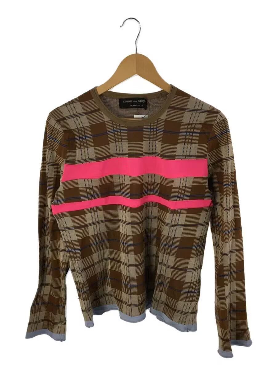 Comme des Garcons × Comme des Garcons Homme Plus AD2001 Cropped Plaid Knit Sweater Size US S / EU 44-46 / 1 - 1 Thumbnail