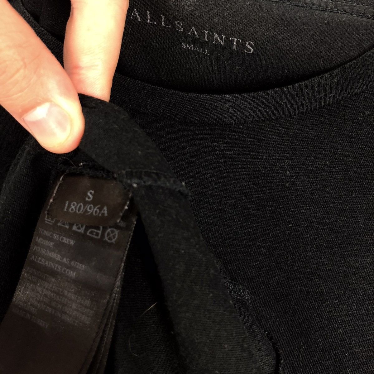 Allsaints AllSaints Basic Crew Neck T-Shirt Embroidered Small Logo Size US S / EU 44-46 / 1 - 7 Thumbnail