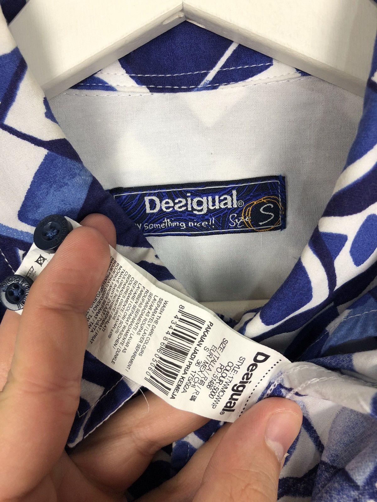 Desigual Desigual Shirt Blue Ornament Full Printed size S Size US S / EU 44-46 / 1 - 8 Thumbnail