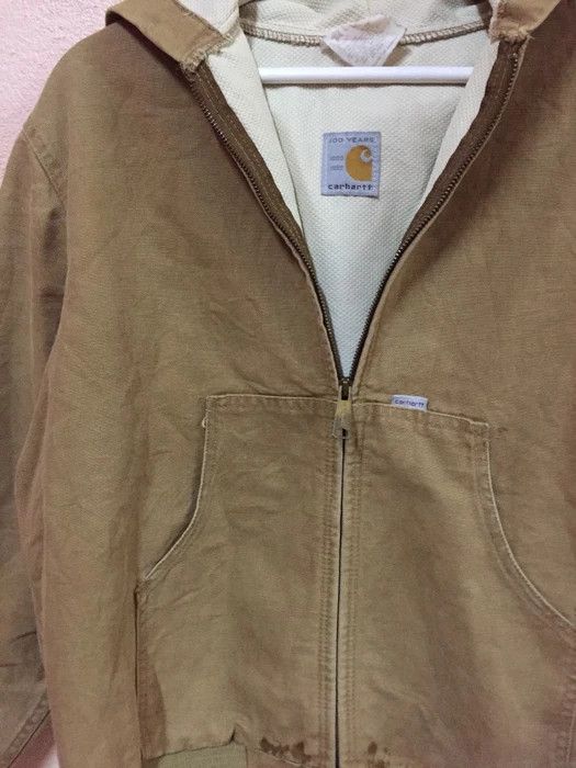 Carhartt Carhartt Jacket Workwear Brown Canvas menswear hooded USA Size US L / EU 52-54 / 3 - 4 Thumbnail