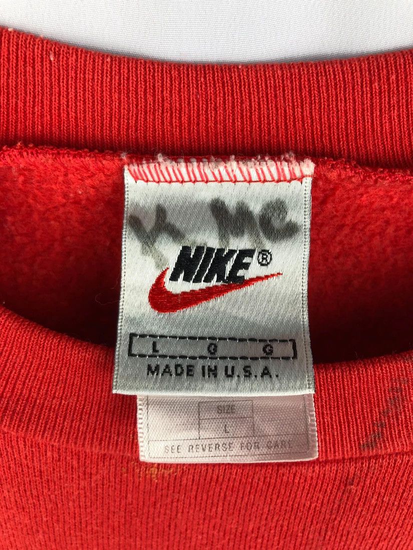 Nike Vintage 90s Nike Swoosh small logo Red Sweatshirt Size US M / EU 48-50 / 2 - 4 Thumbnail