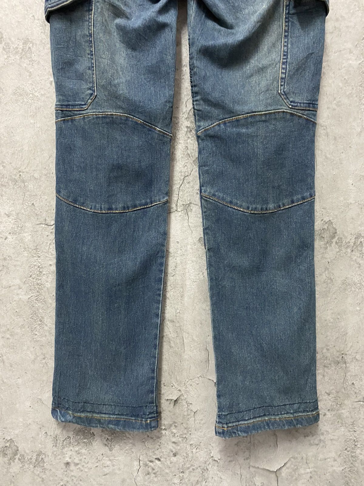 Japanese Brand Vintage Japan Brand Cargo Biker Multi Pocket Stretch Denim Size US 32 / EU 48 - 11 Thumbnail