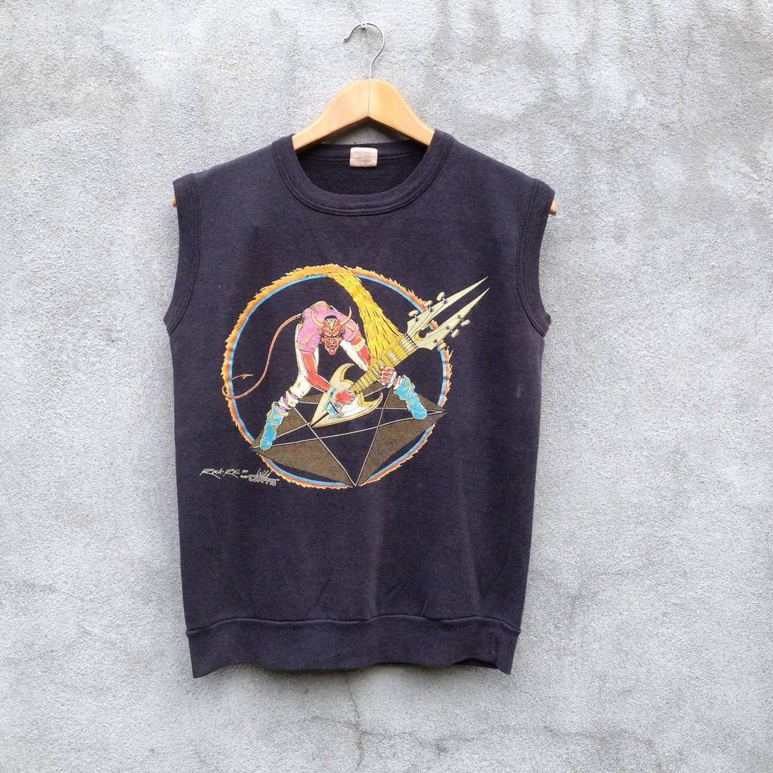 Band Tees × Vintage Vintage 1984 Wild Oats Sleeveless Rock Sweatshirt Size US M / EU 48-50 / 2 - 1 Thumbnail
