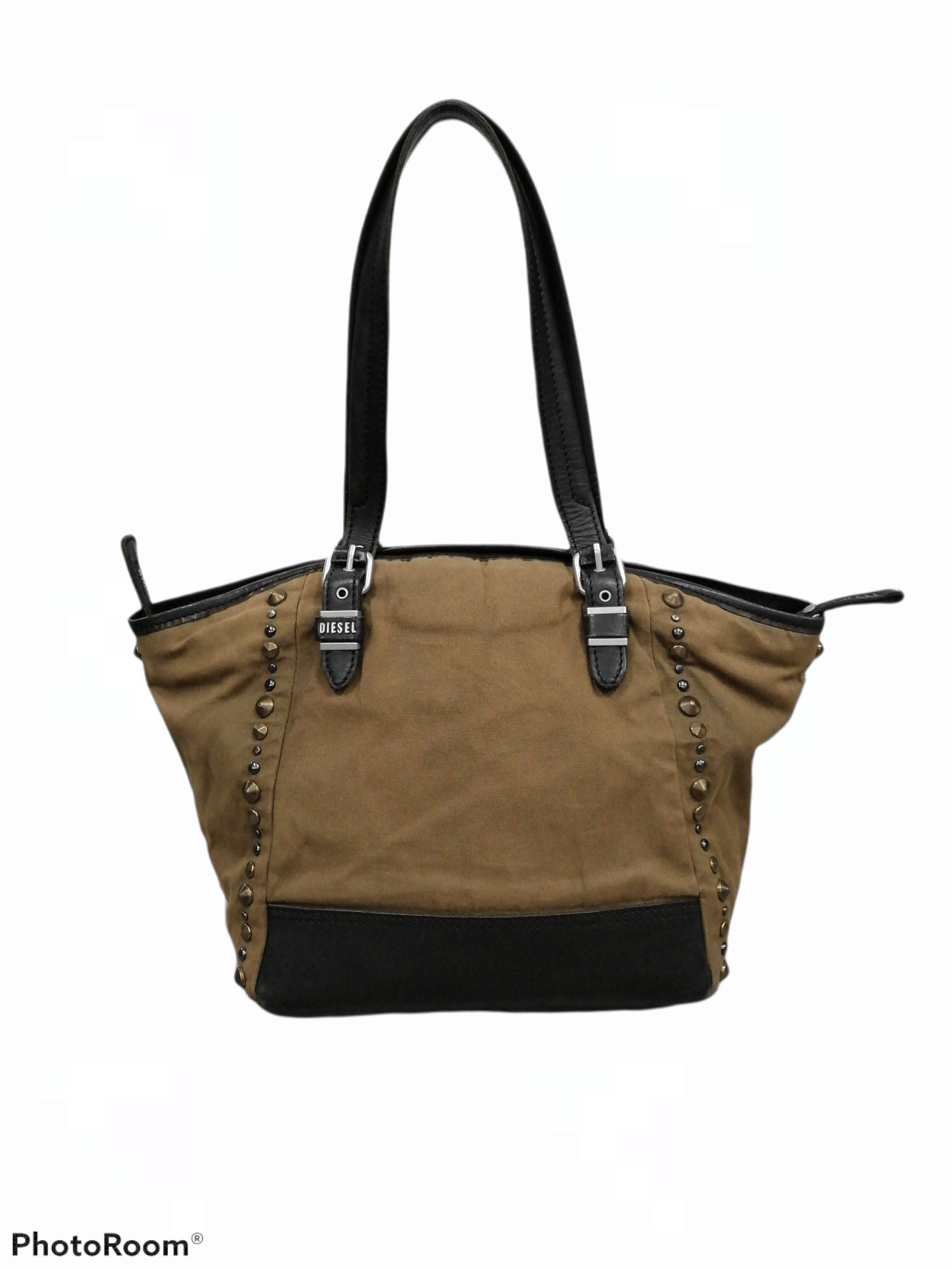 Diesel Diesel Waxed Studded Tote / Hand Carry Bag Size ONE SIZE - 4 Thumbnail