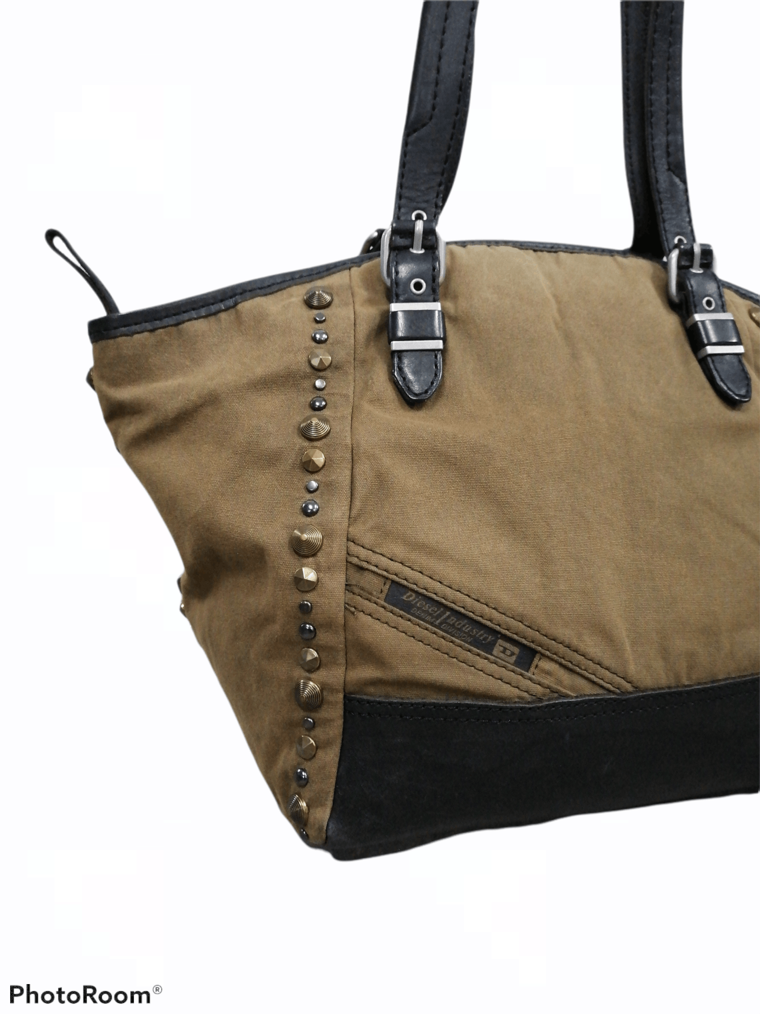 Diesel Diesel Waxed Studded Tote / Hand Carry Bag Size ONE SIZE - 2 Thumbnail