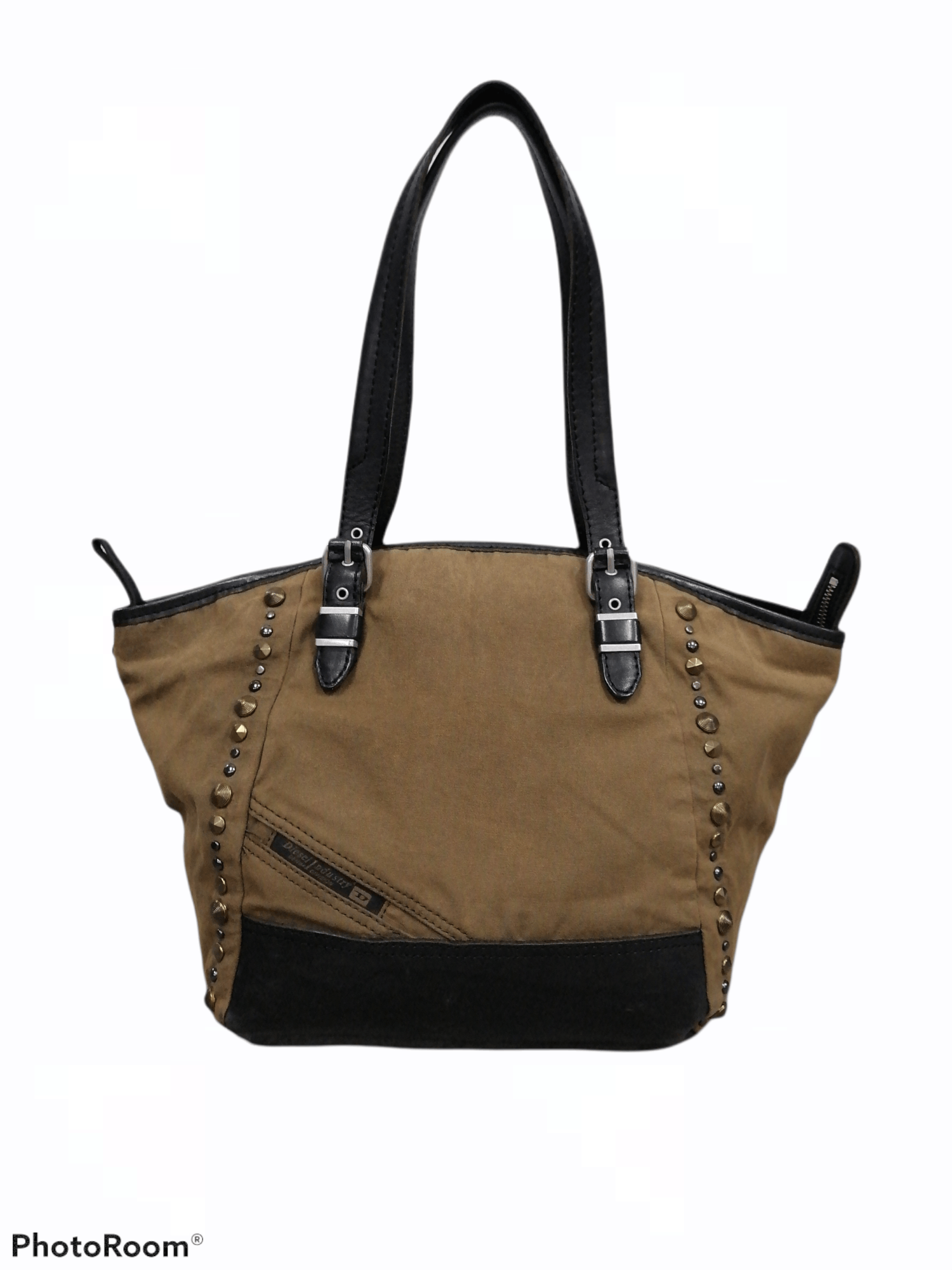Diesel Diesel Waxed Studded Tote / Hand Carry Bag Size ONE SIZE - 1 Thumbnail