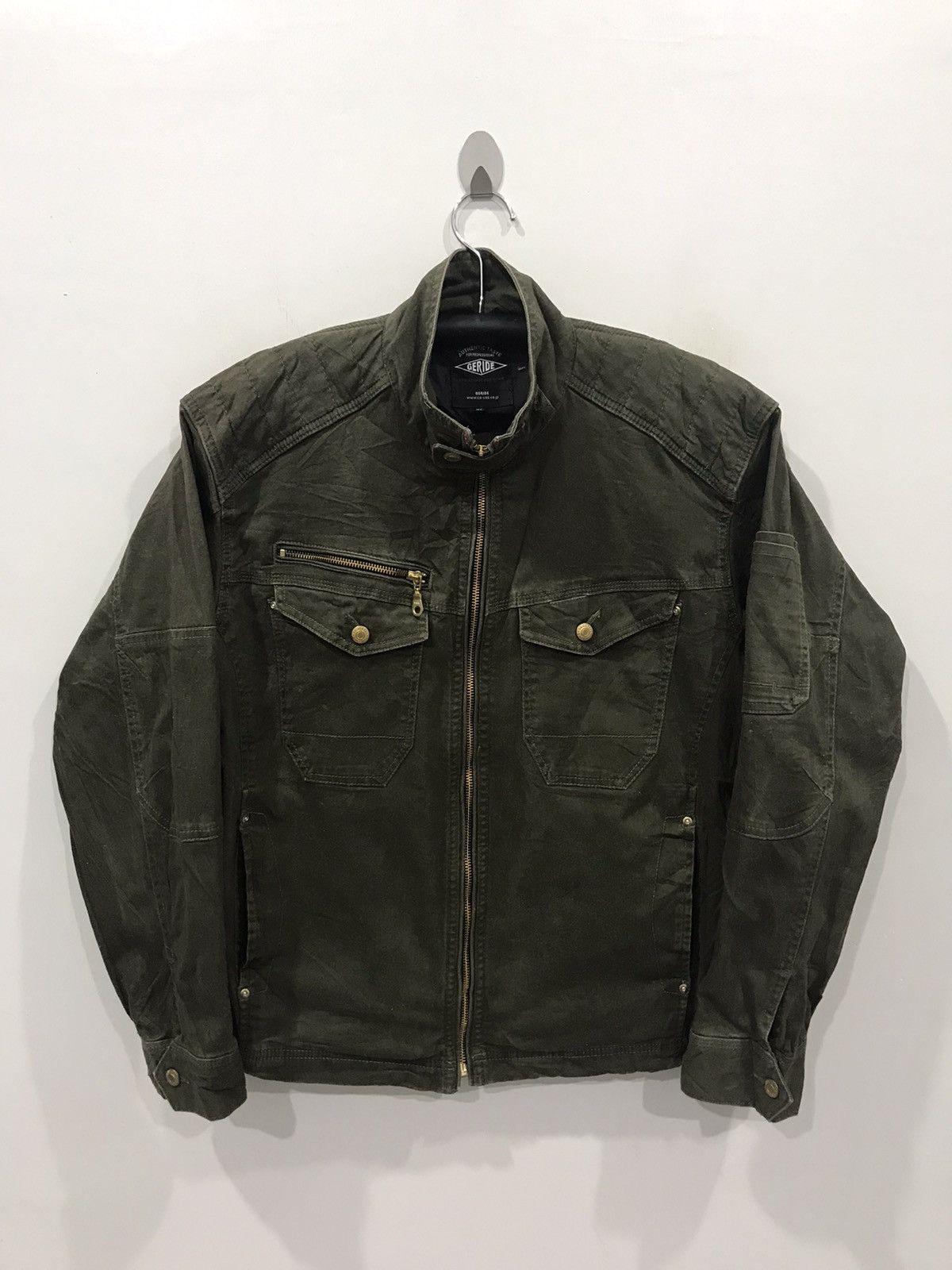 Japanese Brand GERIDE Japan Workwear Zipper Jacket Size US M / EU 48-50 / 2 - 3 Thumbnail