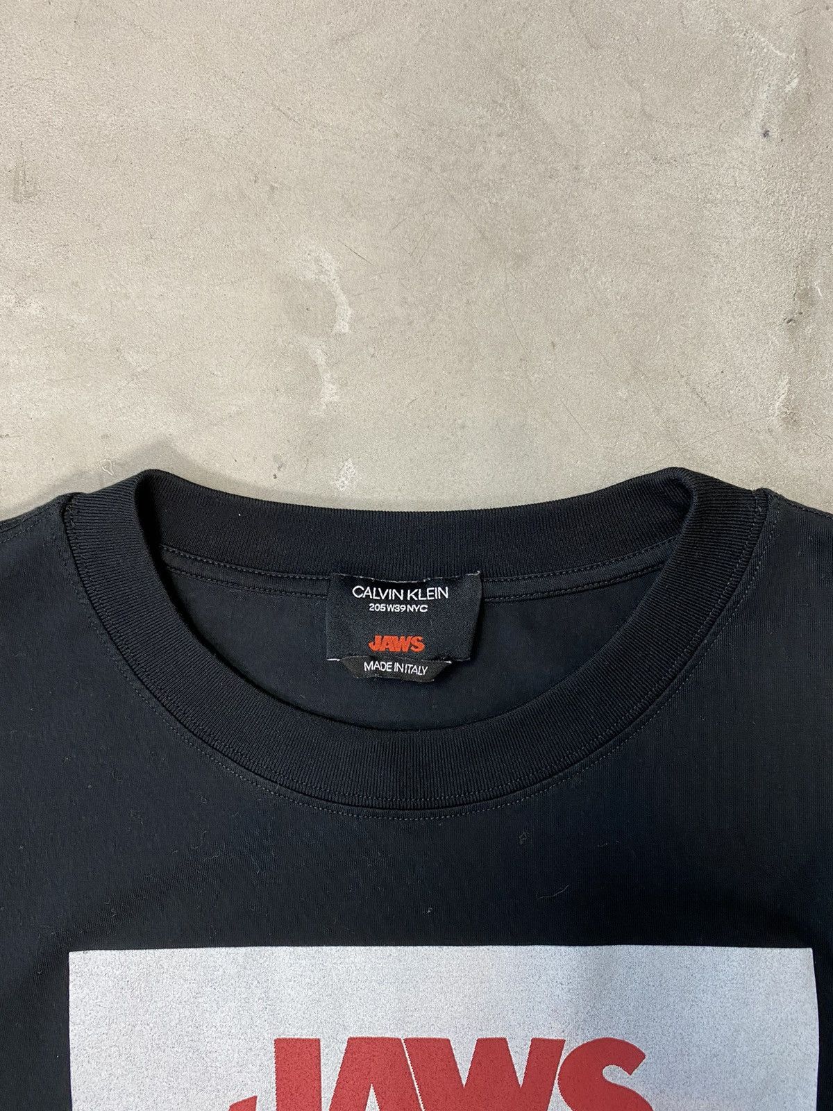 Calvin Klein 205W39NYC Calvin Klein (By Raf Final Collection) JAWS Graphic Tee Size US M / EU 48-50 / 2 - 5 Thumbnail
