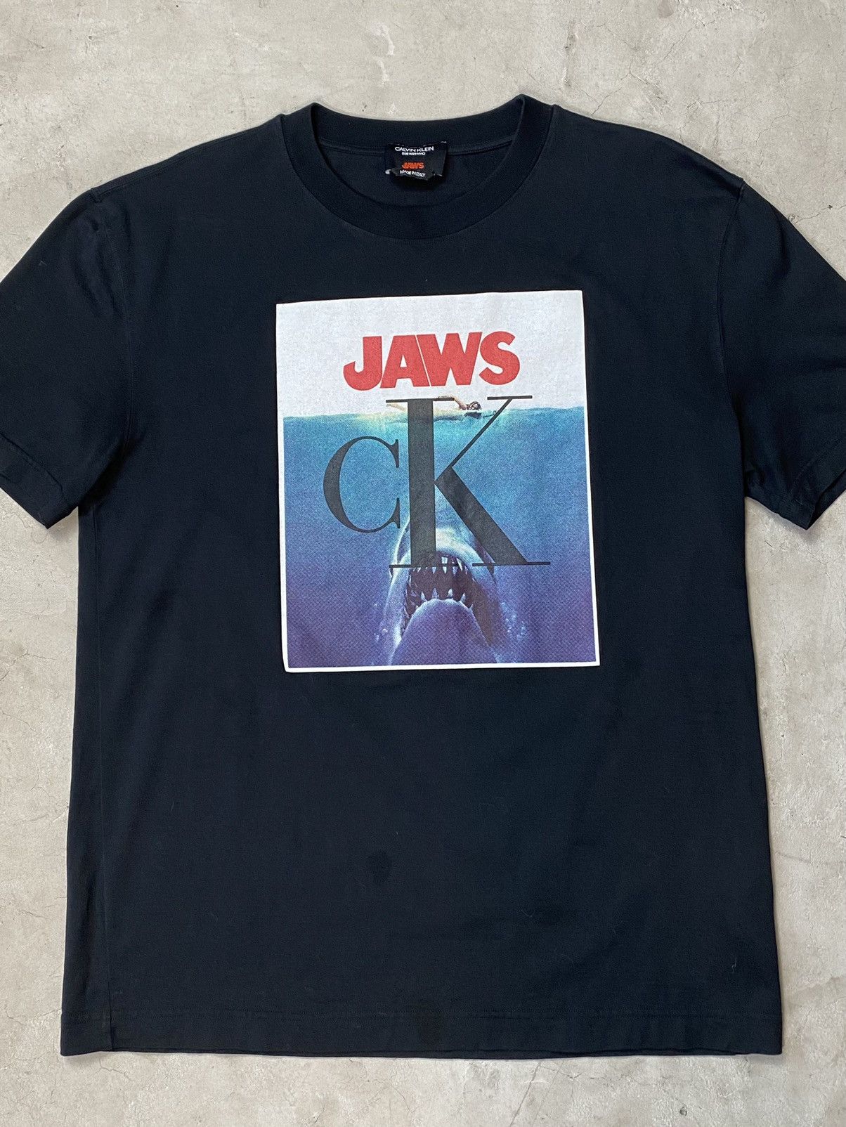 Calvin Klein 205W39NYC Calvin Klein (By Raf Final Collection) JAWS Graphic Tee Size US M / EU 48-50 / 2 - 3 Thumbnail
