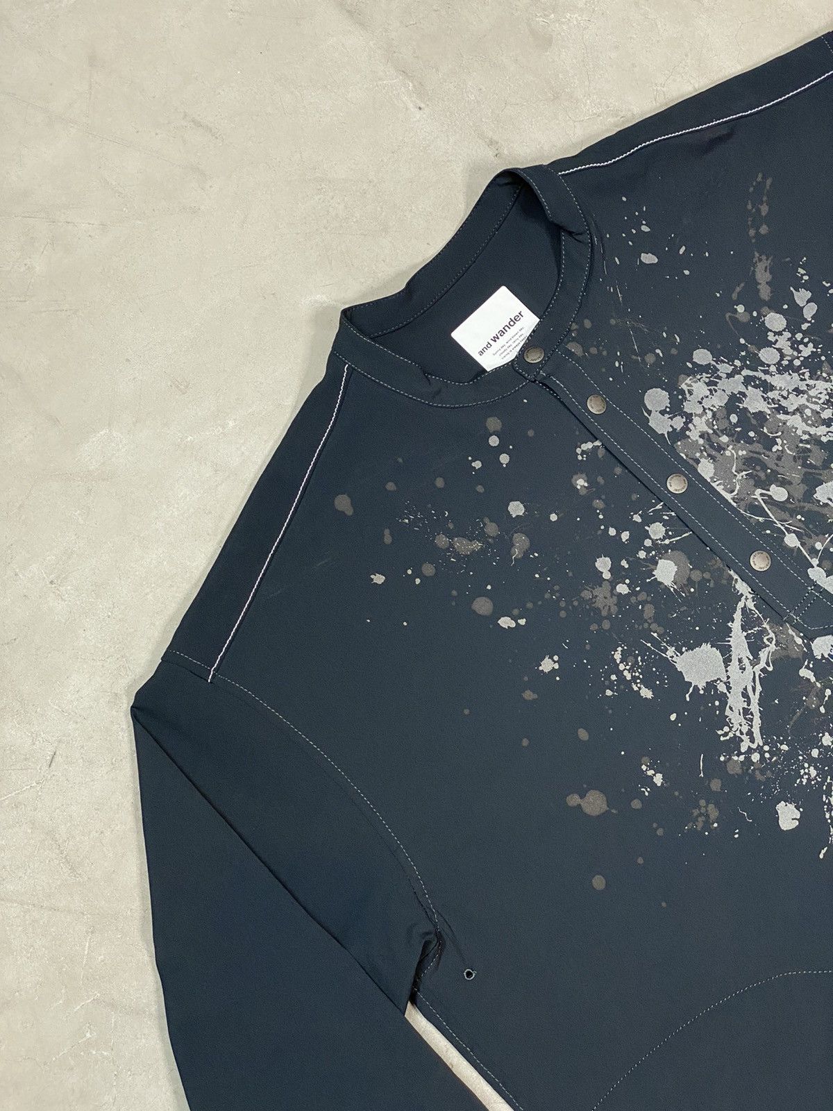 And Wander And Wander Tech 3M Splatter Paint Pullover Top Size US XL / EU 56 / 4 - 6 Thumbnail