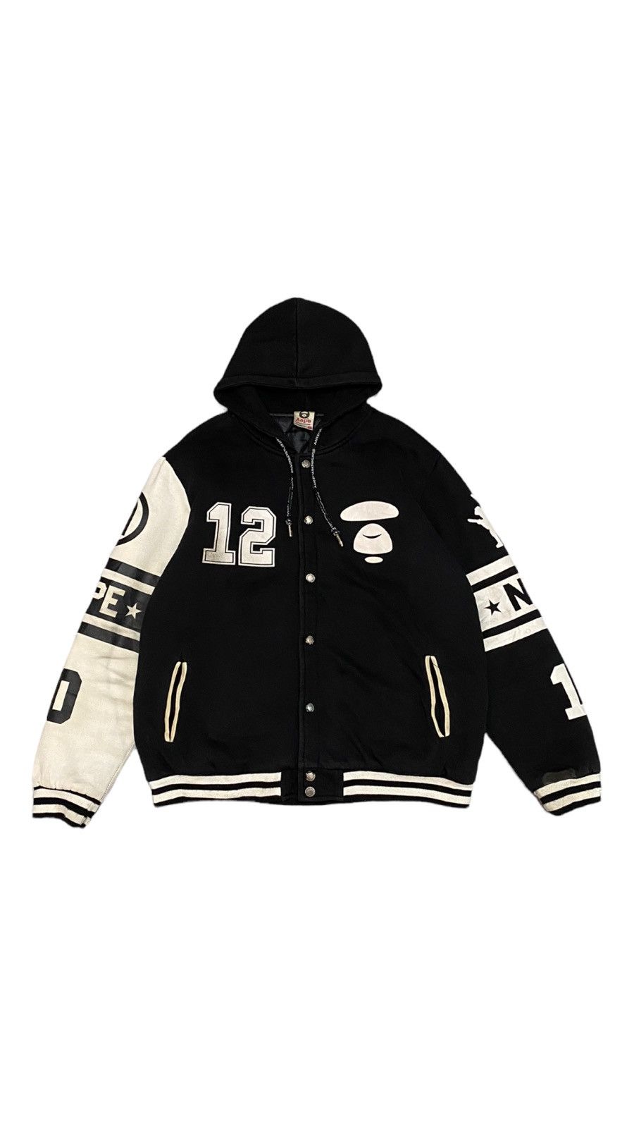 Japanese Brand BAPE🔥A BATHING APE 20 UNIVERSE VARSITY JACKET HOODIE Size US M / EU 48-50 / 2 - 8 Thumbnail