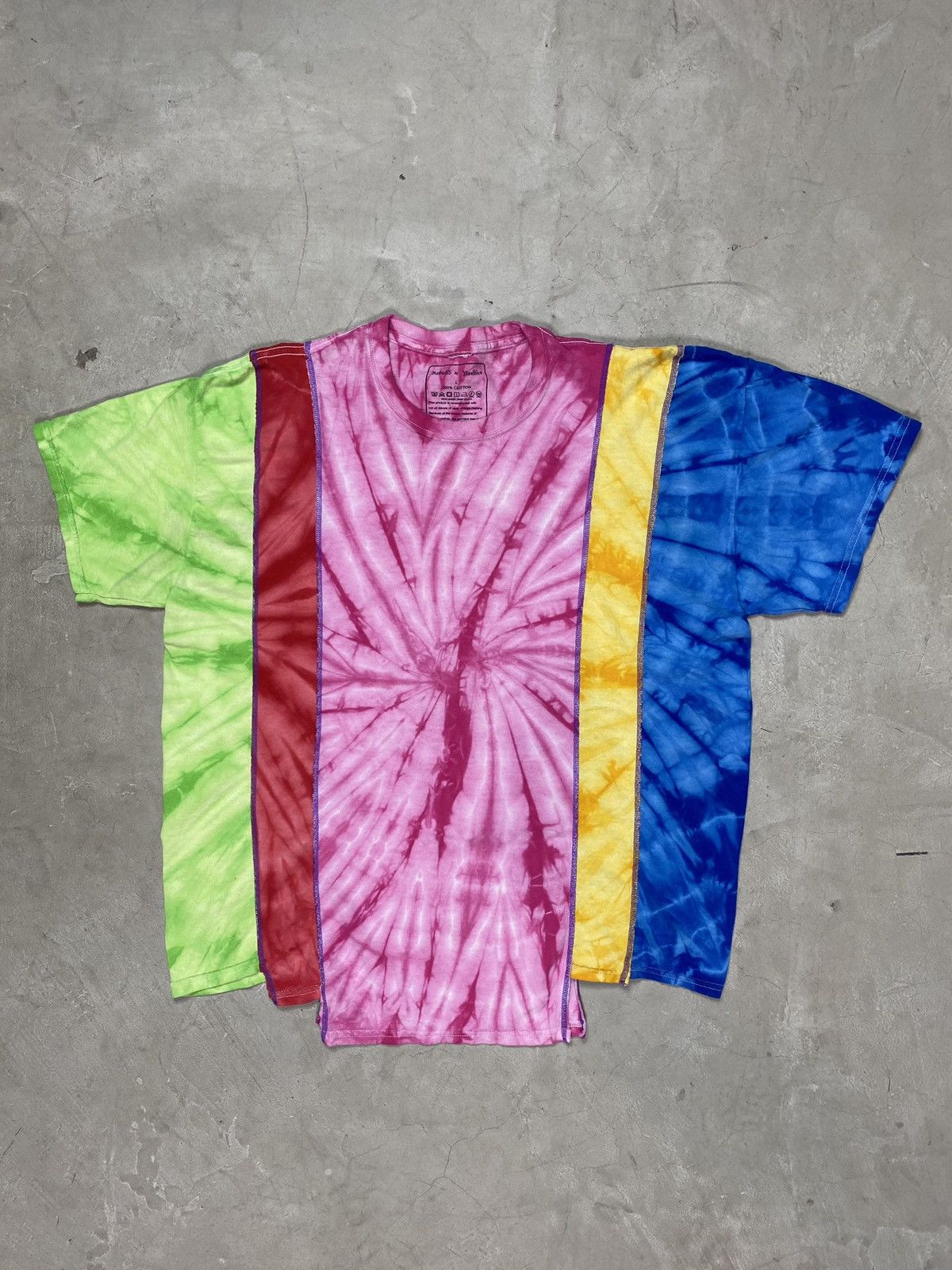image of Needles 5 Cut Rebuild Tie Dye Tee, Men's (Size Large)