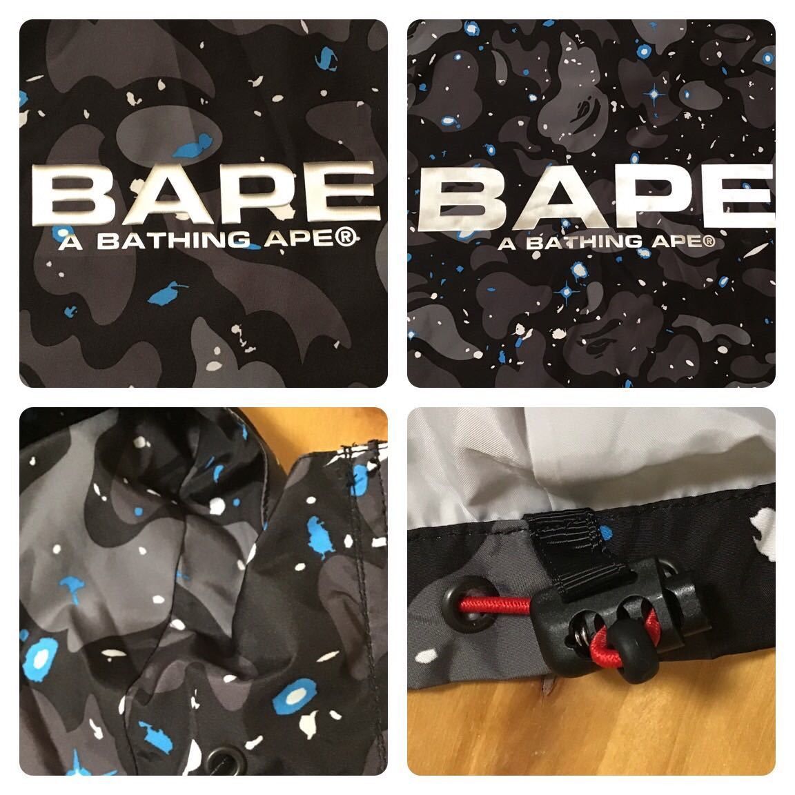 Bape BAPE SPACE CAMO LONG HOODIE JACKET Black Size US M / EU 48-50 / 2 - 6 Thumbnail