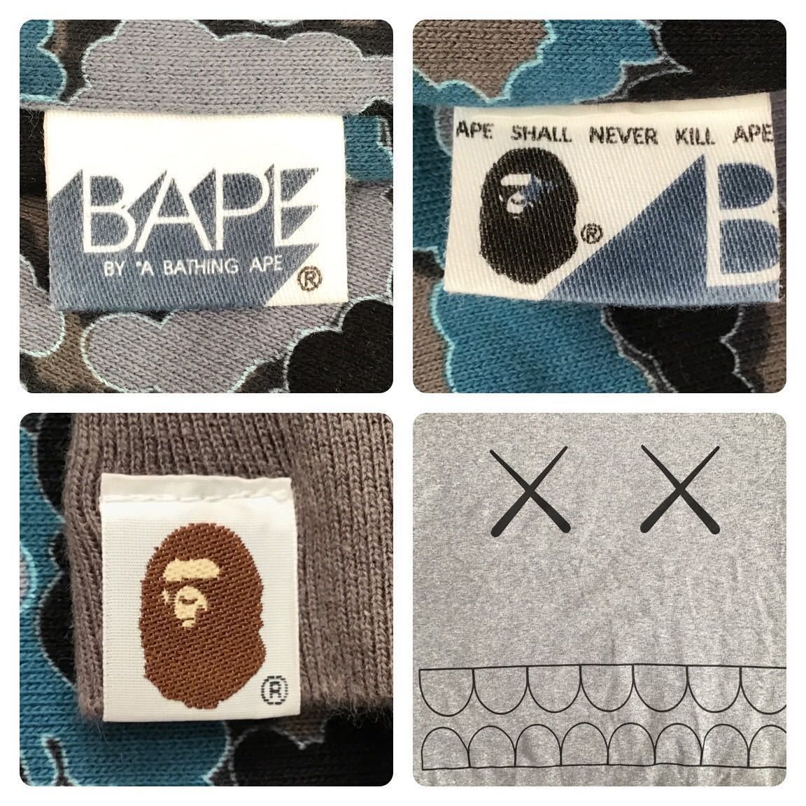 Bape × Kaws BAPE × kaws 🔥reversible🔥 sweat shirt cloud camo Size US M / EU 48-50 / 2 - 10 Thumbnail