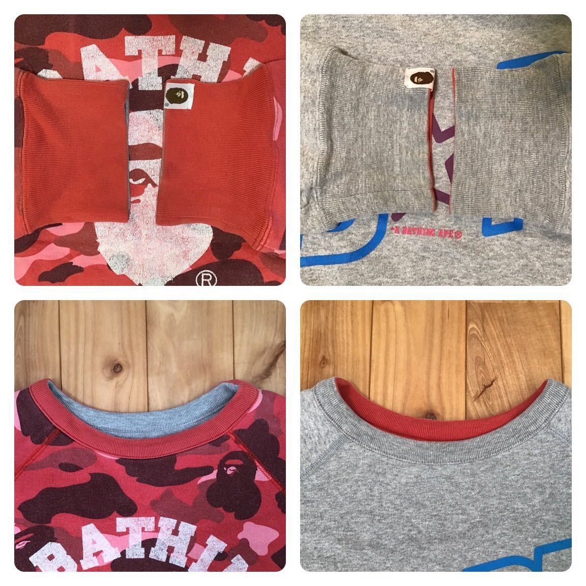 Bape 🔥Reversible🔥 BAPE sta sweat shirt red camo Size US S / EU 44-46 / 1 - 8 Thumbnail