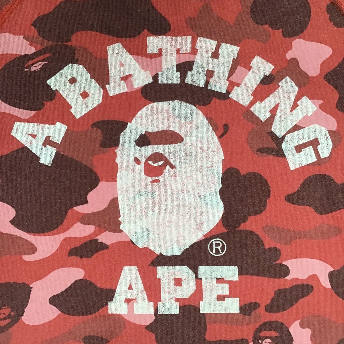 Bape 🔥Reversible🔥 BAPE sta sweat shirt red camo Size US S / EU 44-46 / 1 - 3 Thumbnail