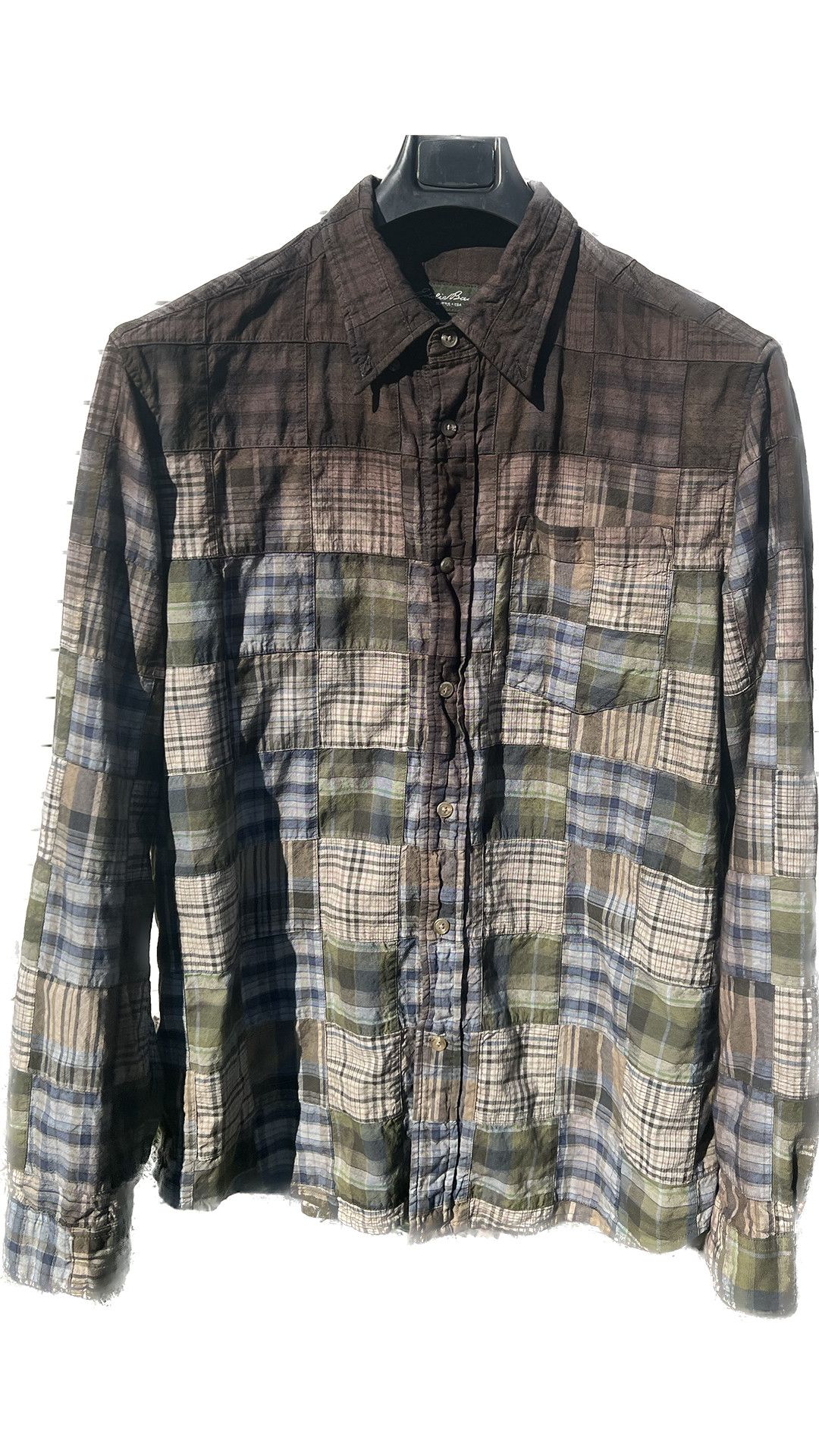 Eddie Bauer × Vintage Hand-Dyed Patchwork Shirt Size US L / EU 52-54 / 3 - 1 Thumbnail