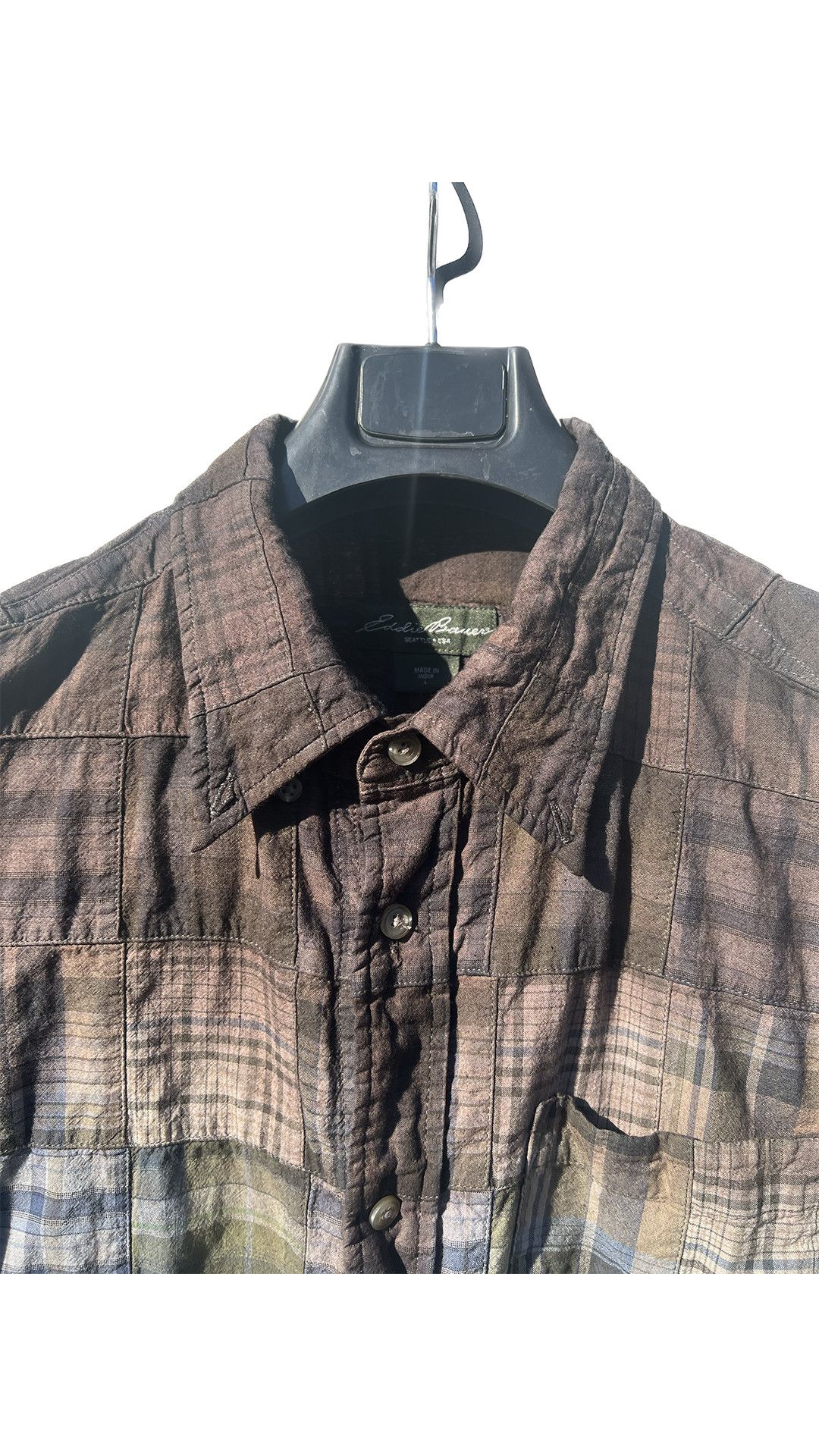 Eddie Bauer × Vintage Hand-Dyed Patchwork Shirt Size US L / EU 52-54 / 3 - 2 Thumbnail