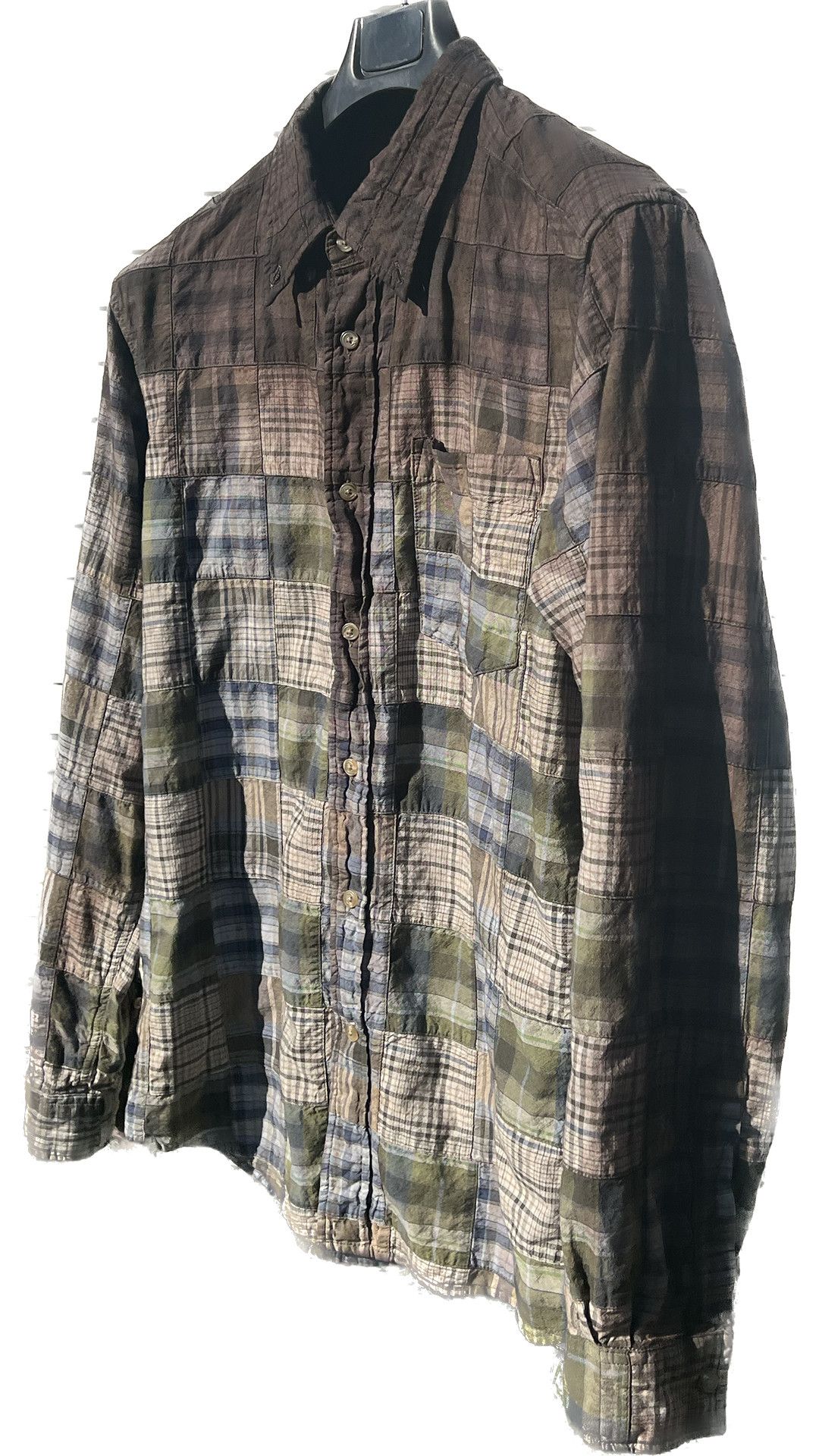 Eddie Bauer × Vintage Hand-Dyed Patchwork Shirt Size US L / EU 52-54 / 3 - 3 Thumbnail
