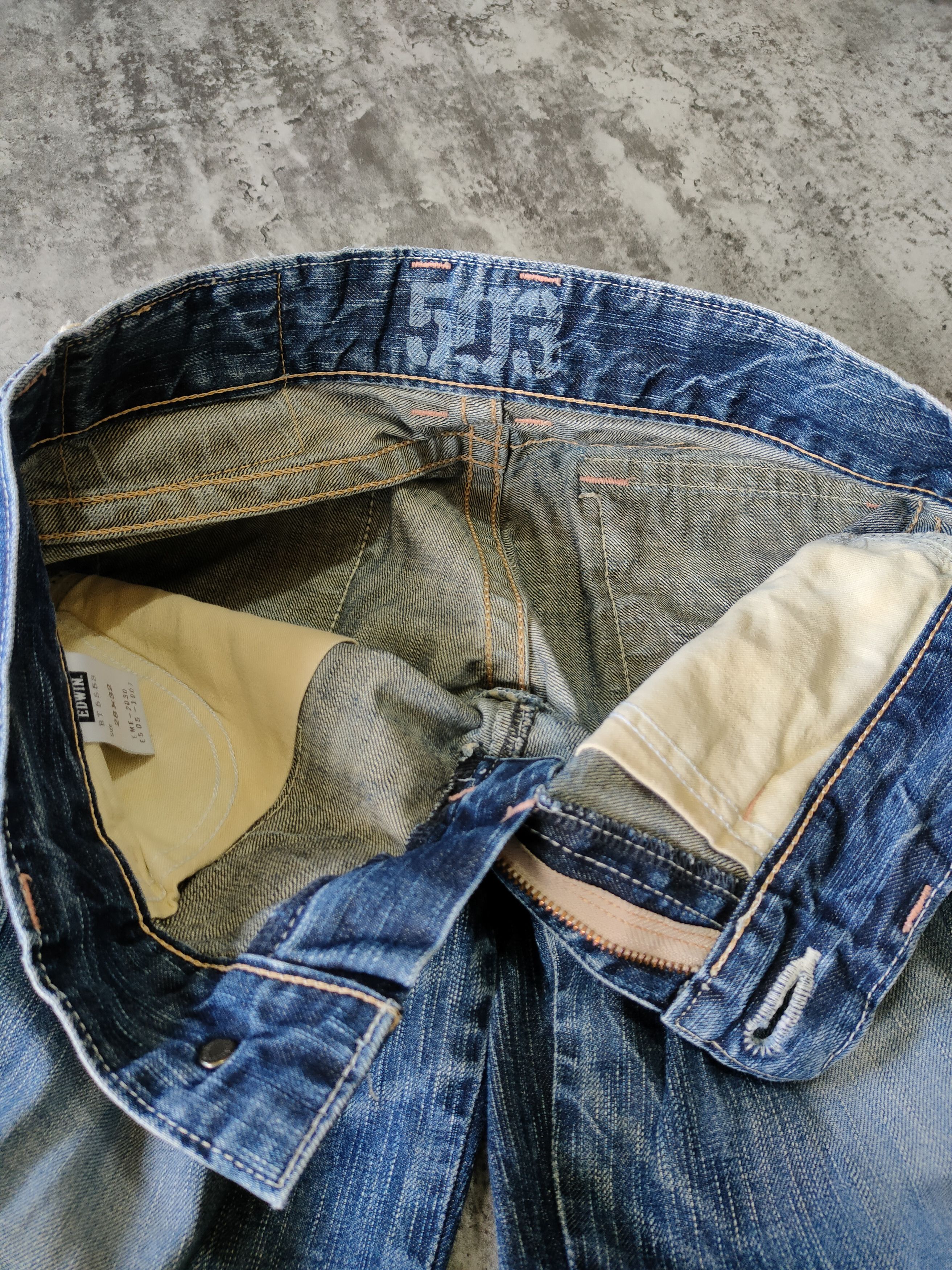 Edwin × Japanese Brand Vintage Edwin 503 Blue Trip Denim Size US 30 / EU 46 - 11 Thumbnail