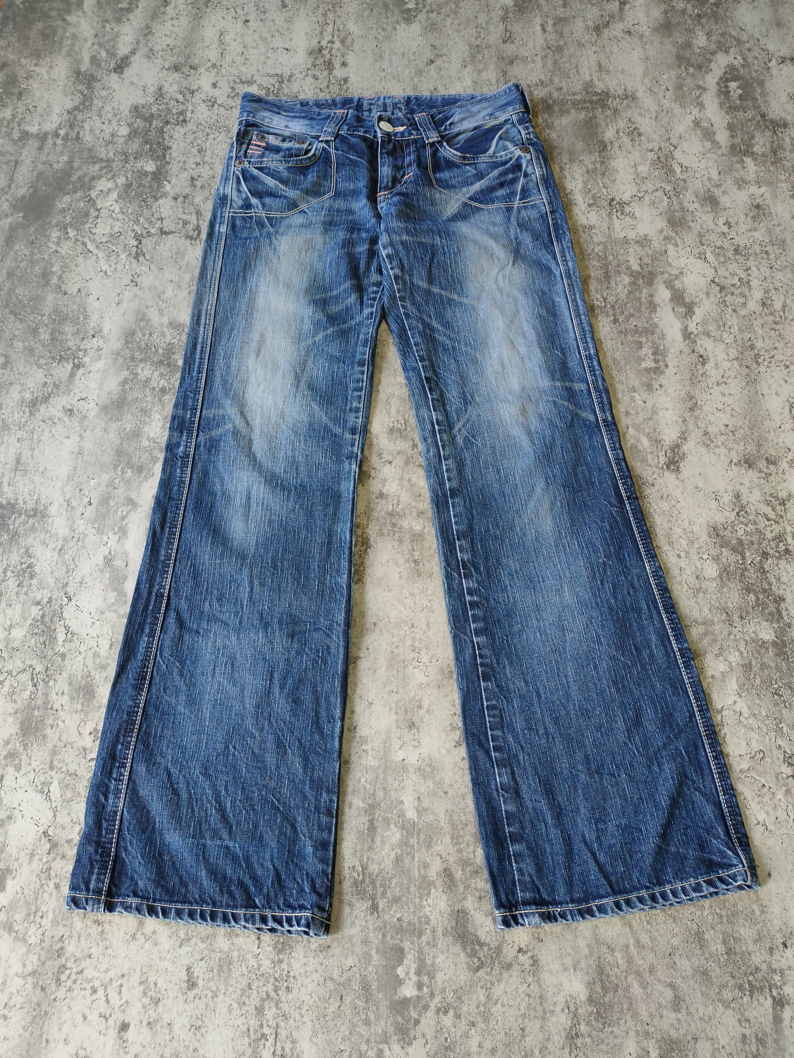 image of Distressed Denim x Edwin Vintage Edwin 503 Blue Trip Denim, Men's (Size 30)