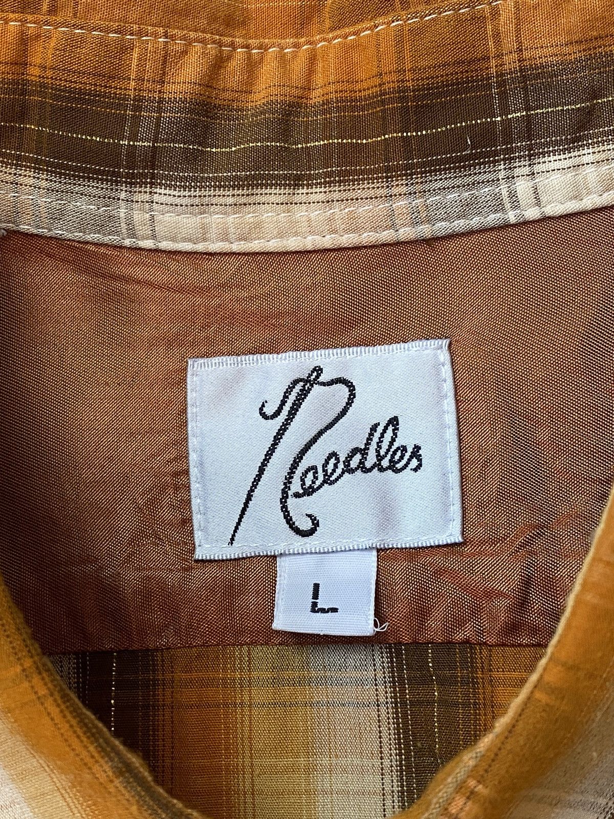 Needles Needles 2 Pocket Checkered Button-Up Size US L / EU 52-54 / 3 - 4 Thumbnail