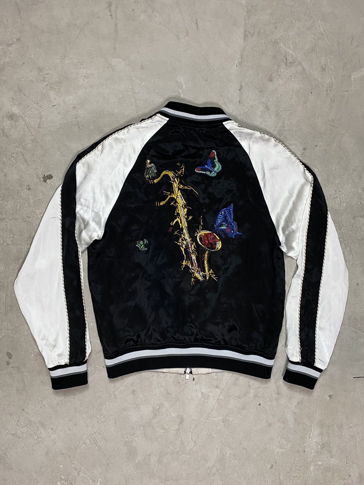 Diet Butcher Slim Skin Diet Butcher Reversible Embroidered Sukajan Jacket Size US L / EU 52-54 / 3 - 1 Thumbnail