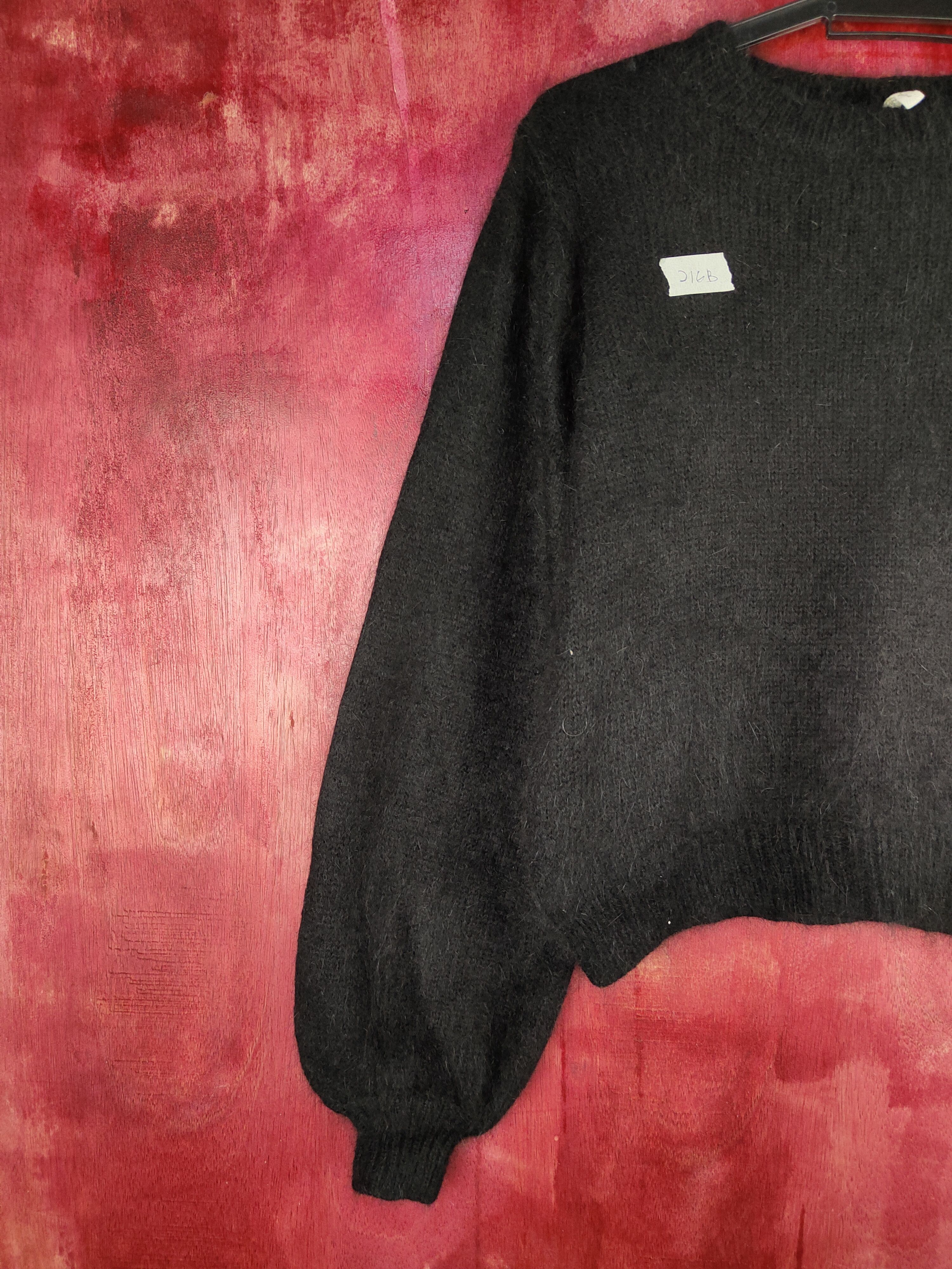 Homespun Knitwear Japanese Brand Black Shag Shaggy Fur Mohair Knitwear #216B Size M / US 6-8 / IT 42-44 - 3 Thumbnail