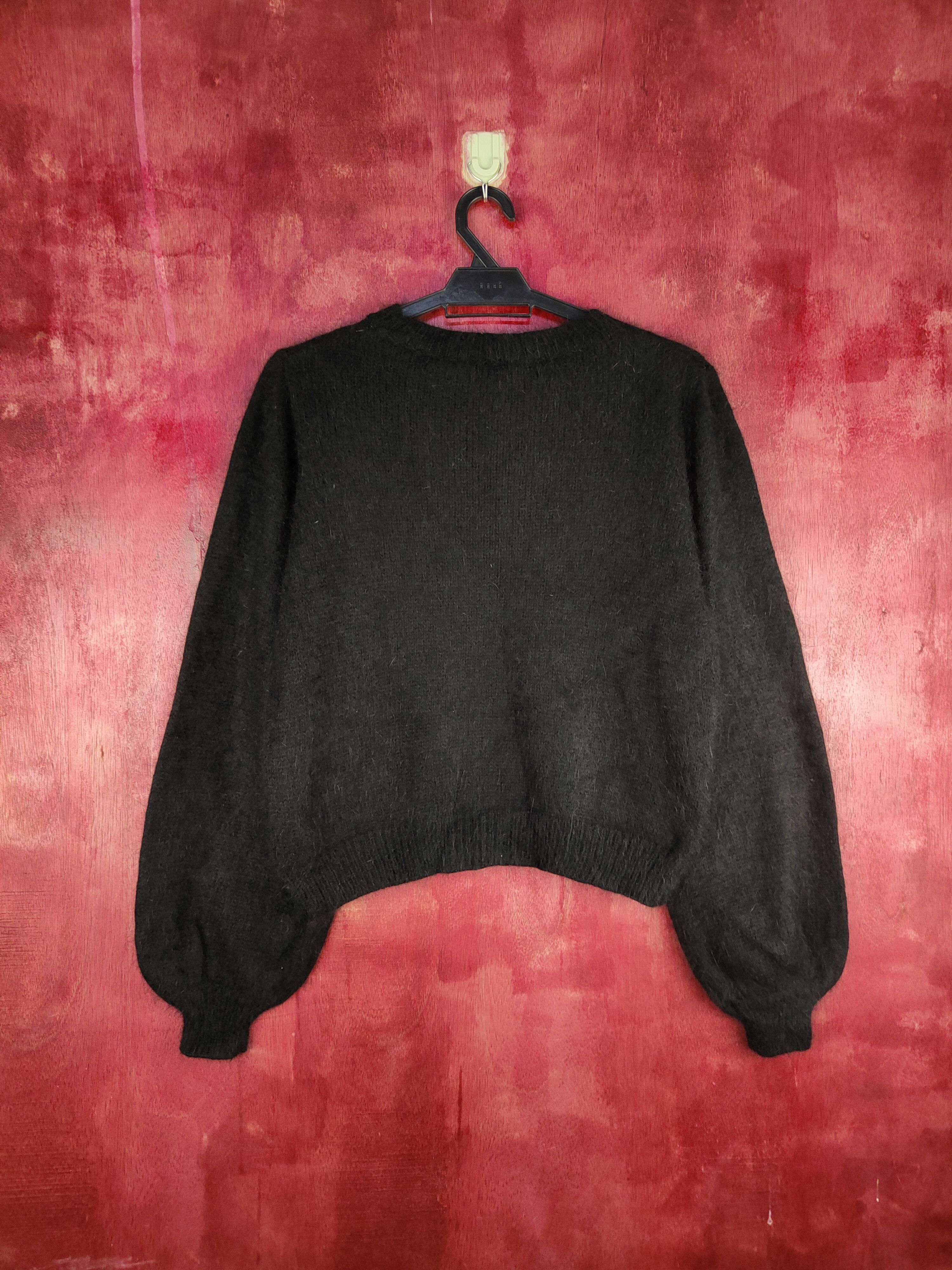 Homespun Knitwear Japanese Brand Black Shag Shaggy Fur Mohair Knitwear #216B Size M / US 6-8 / IT 42-44 - 7 Thumbnail