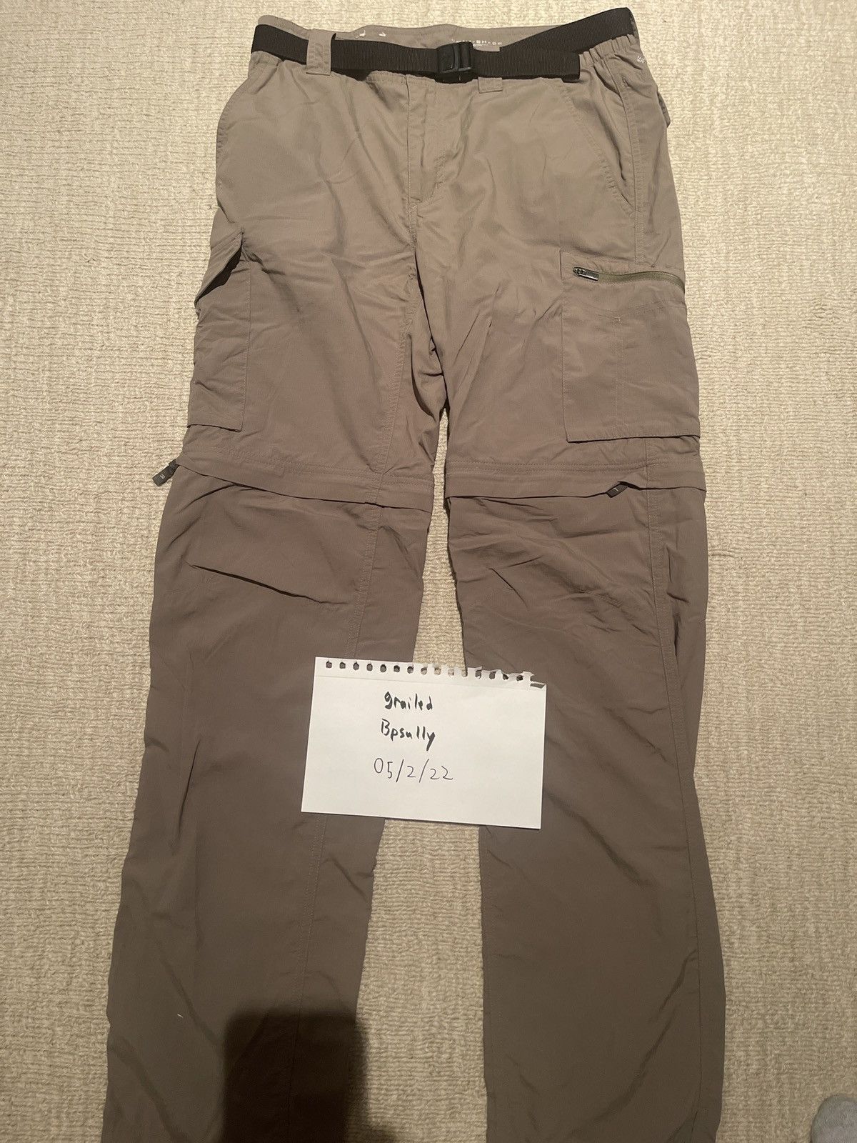 Columbia Columbia Omni-Shade Nylon Belted Convertible Hiking Pants Size US 32 / EU 48 - 4 Thumbnail