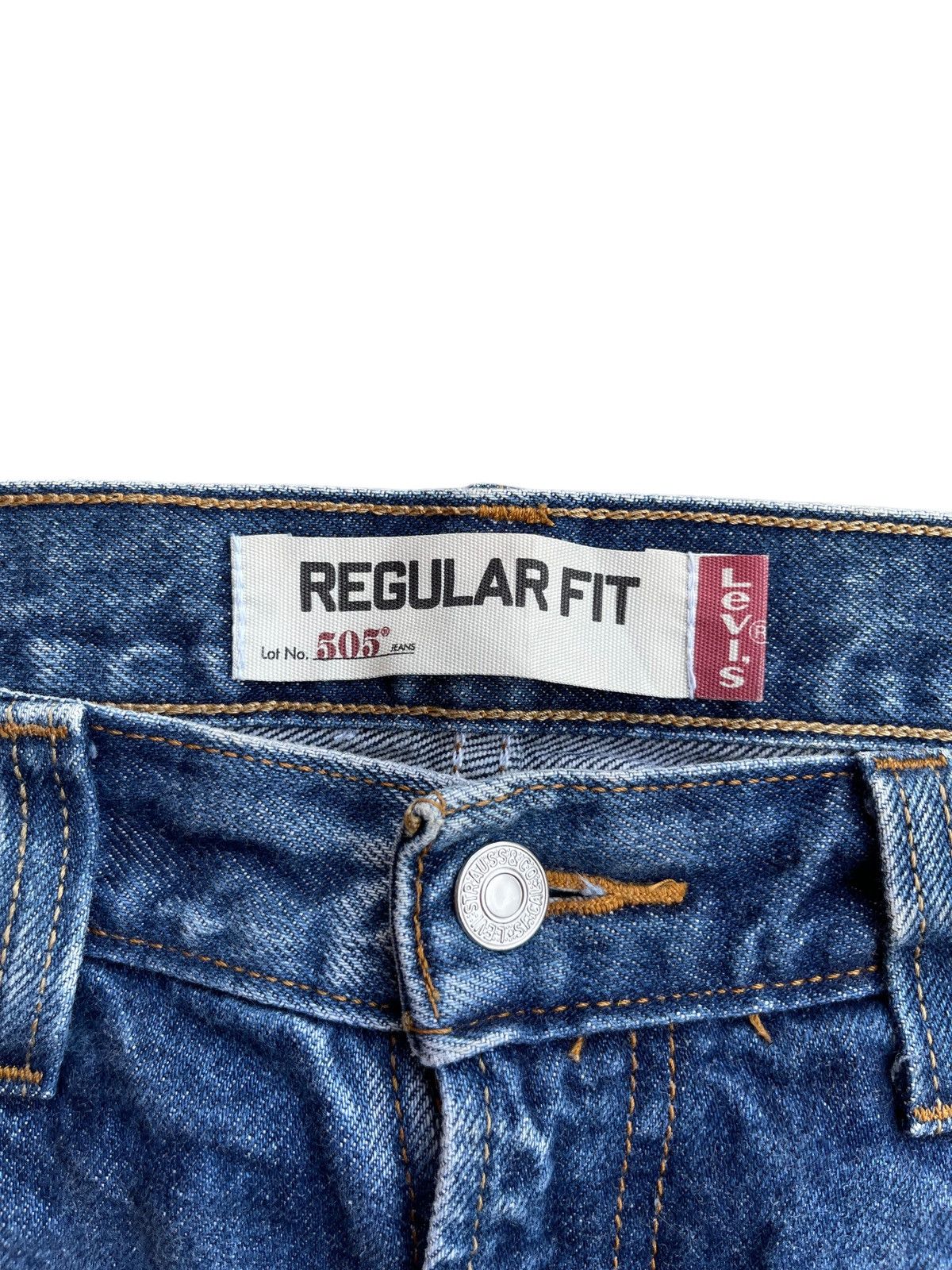 Levi's Vintage Levis 505 Regular Fit Made Lesotho Denim Jeans Size US 34 / EU 50 - 16 Thumbnail