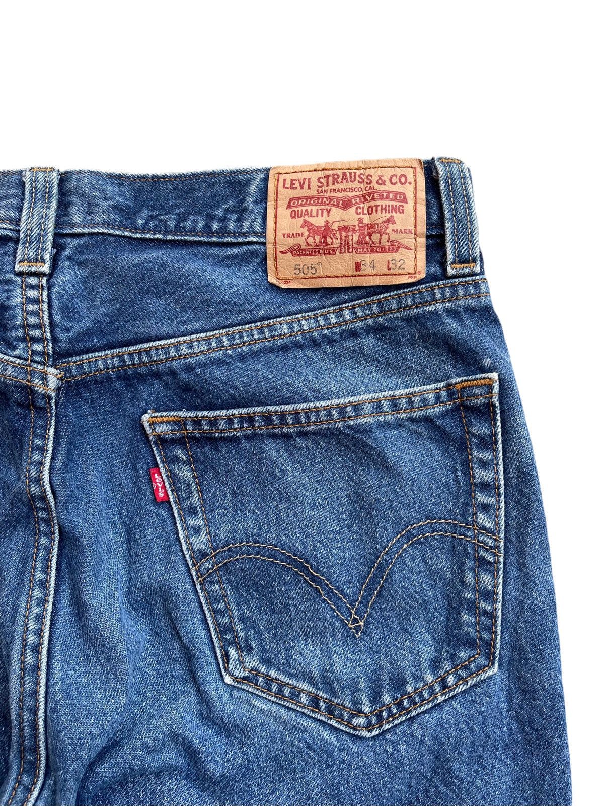 Levi's Vintage Levis 505 Regular Fit Made Lesotho Denim Jeans Size US 34 / EU 50 - 11 Thumbnail