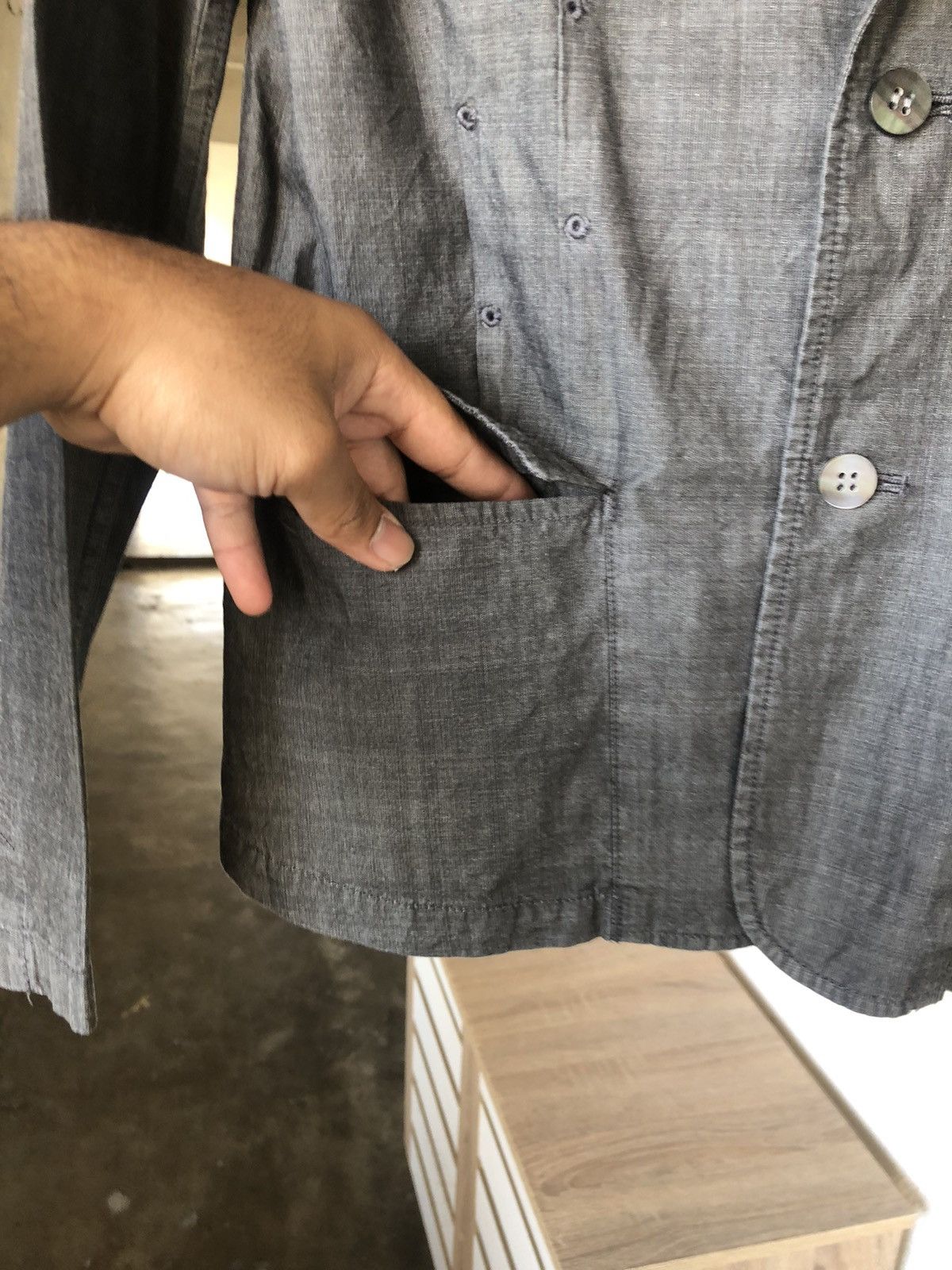 Issey Miyake Vintage Issey Miyake Plantation Denim Light Jackets Size M / US 6-8 / IT 42-44 - 15 Thumbnail