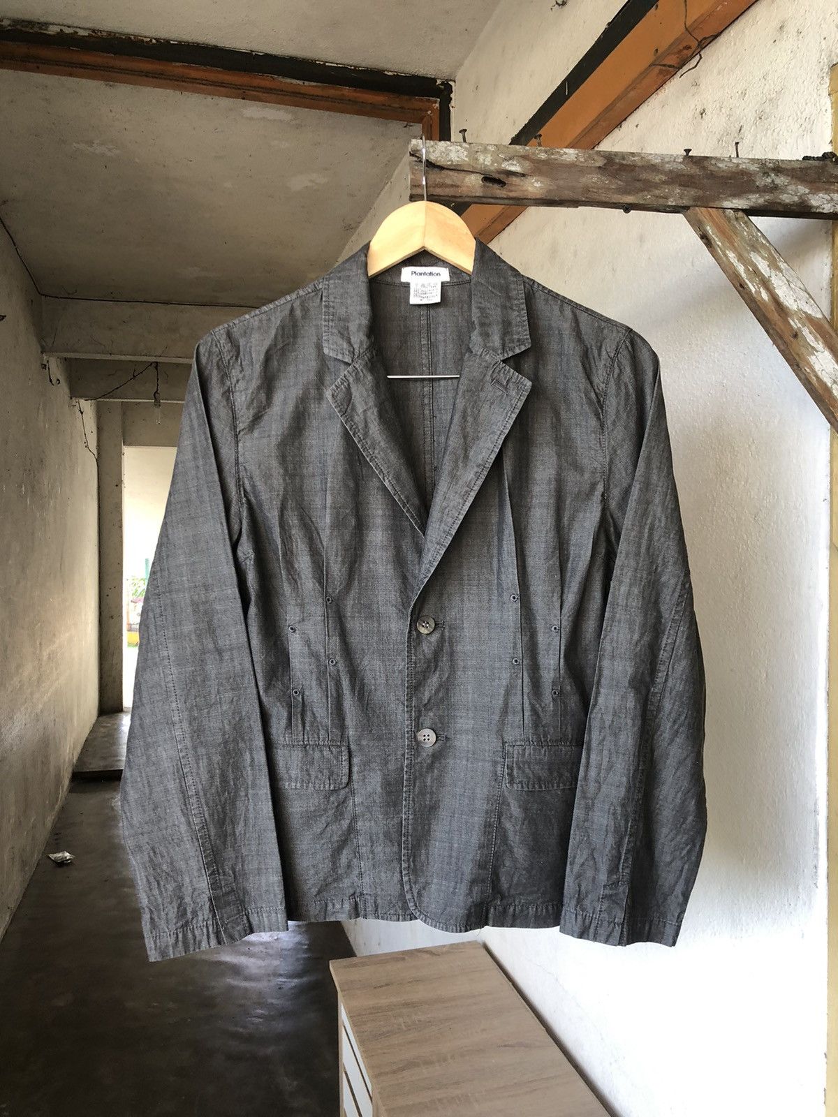 Issey Miyake Vintage Issey Miyake Plantation Denim Light Jackets Size M / US 6-8 / IT 42-44 - 1 Thumbnail