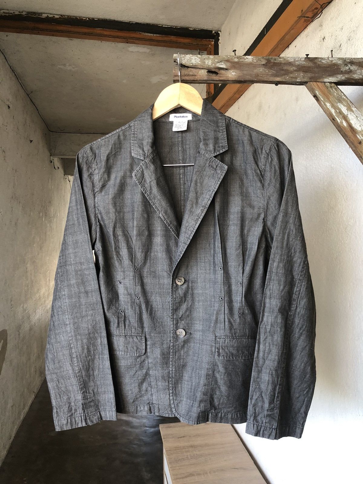 Issey Miyake Vintage Issey Miyake Plantation Denim Light Jackets Size M / US 6-8 / IT 42-44 - 4 Thumbnail