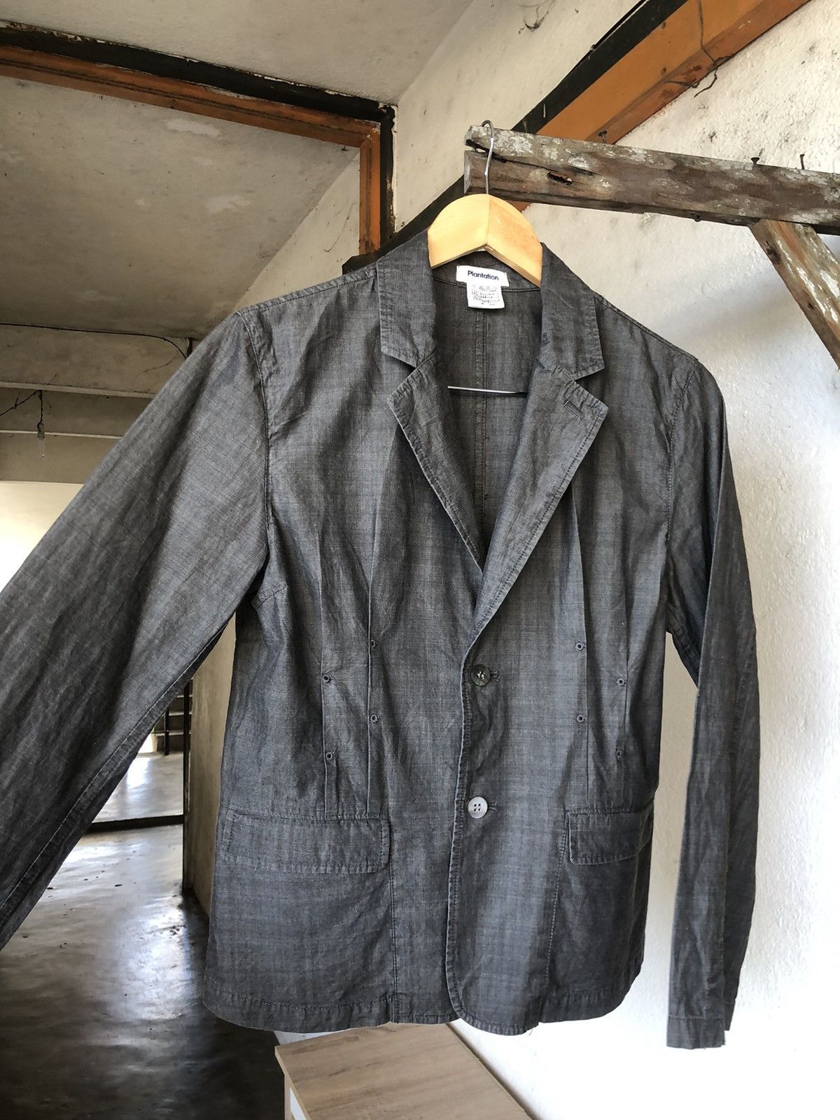 Issey Miyake Vintage Issey Miyake Plantation Denim Light Jackets Size M / US 6-8 / IT 42-44 - 8 Thumbnail
