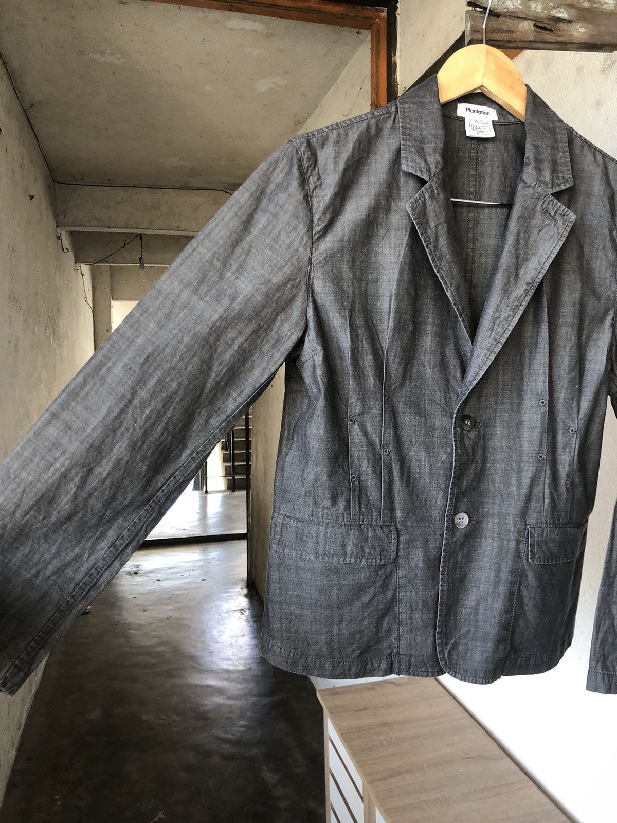 Issey Miyake Vintage Issey Miyake Plantation Denim Light Jackets Size M / US 6-8 / IT 42-44 - 9 Thumbnail