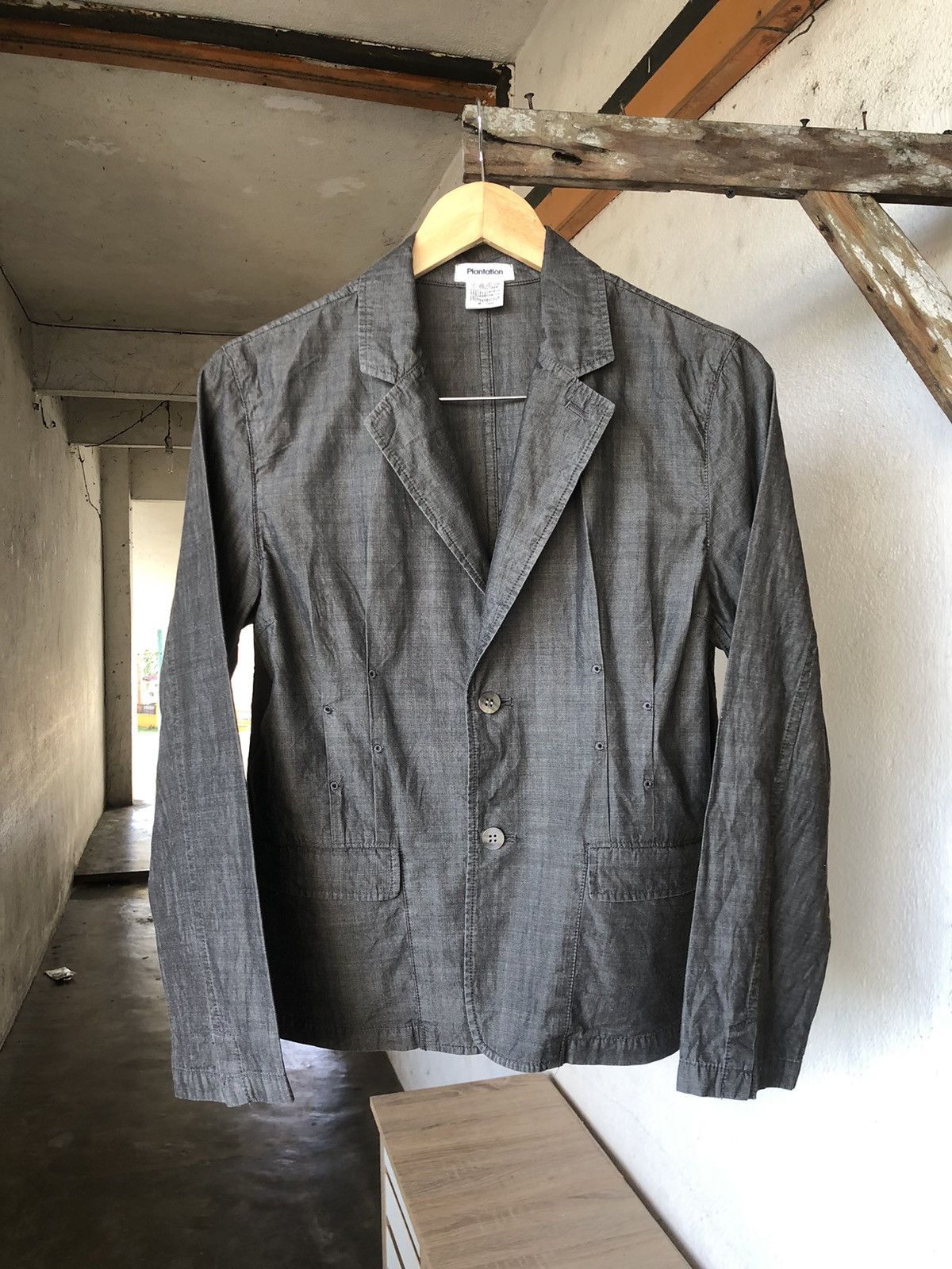 Issey Miyake Vintage Issey Miyake Plantation Denim Light Jackets Size M / US 6-8 / IT 42-44 - 10 Thumbnail