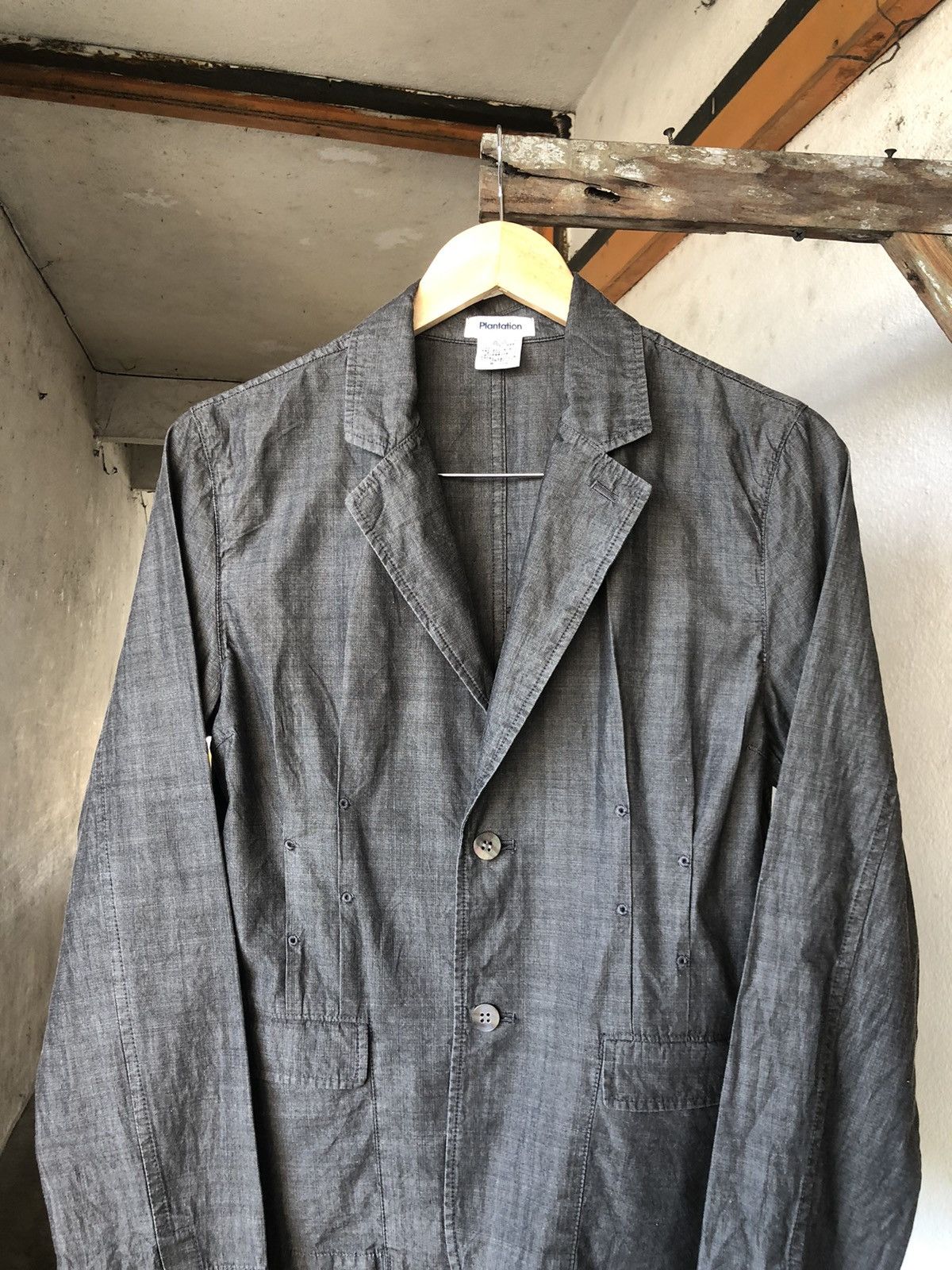 Issey Miyake Vintage Issey Miyake Plantation Denim Light Jackets Size M / US 6-8 / IT 42-44 - 6 Thumbnail