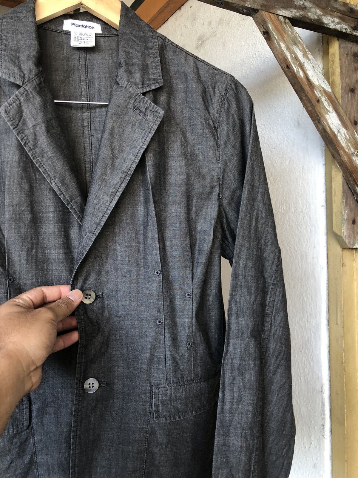 Issey Miyake Vintage Issey Miyake Plantation Denim Light Jackets Size M / US 6-8 / IT 42-44 - 7 Thumbnail