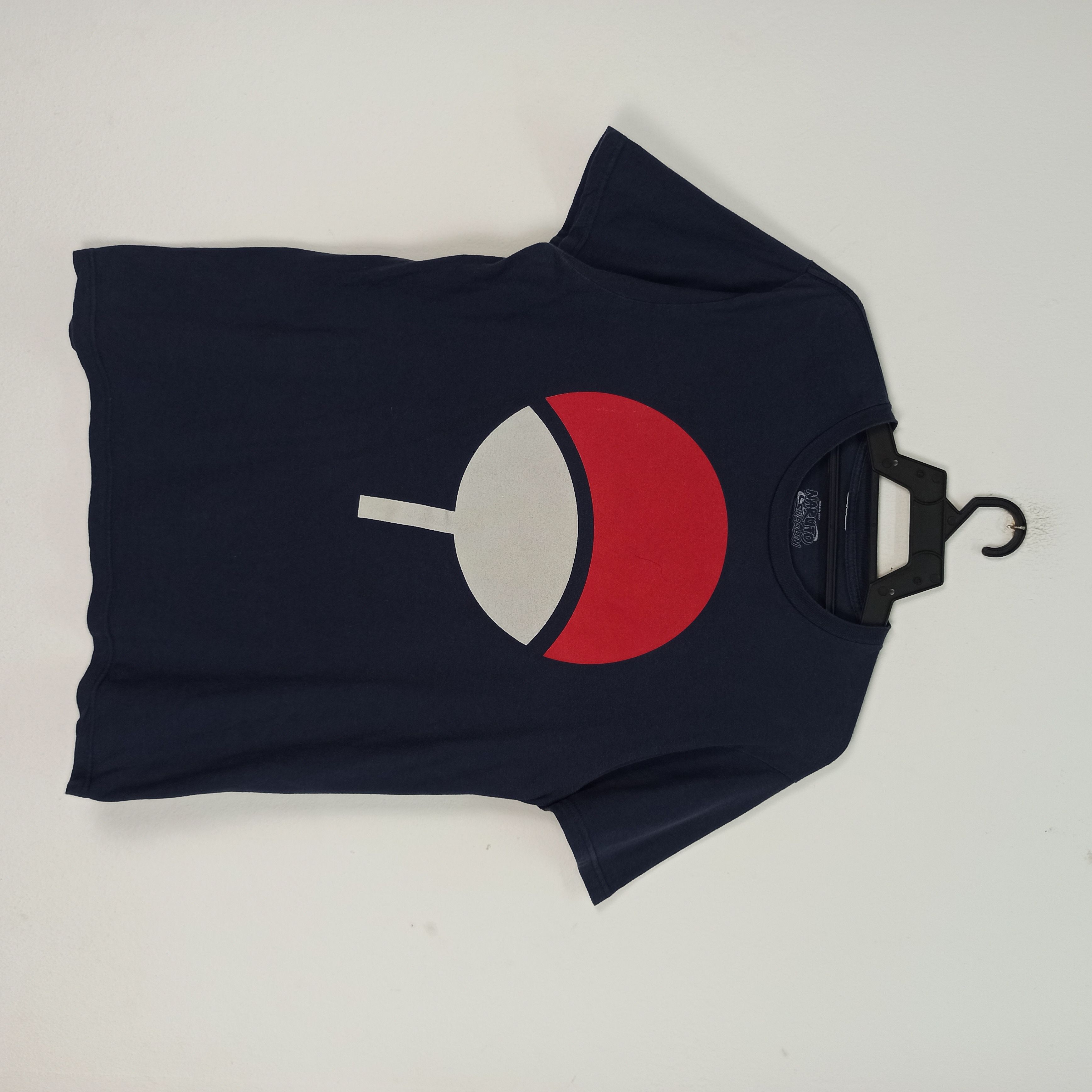 image of Anima x Movie Uchiha Symbol Naruto Shippuden Tshirt in Blue, Men's (Size Large)