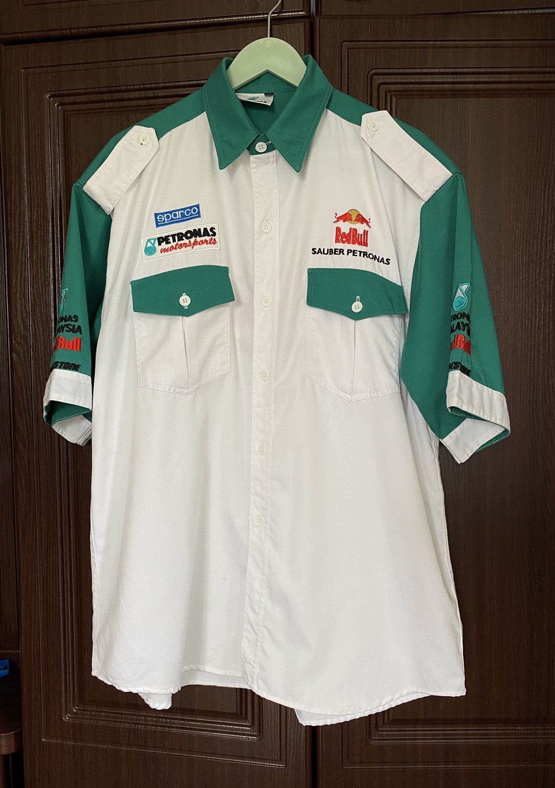 Red Bull 4XL REDBULL RACING F1 SHIRT EMBROIDERED LOGO (new with