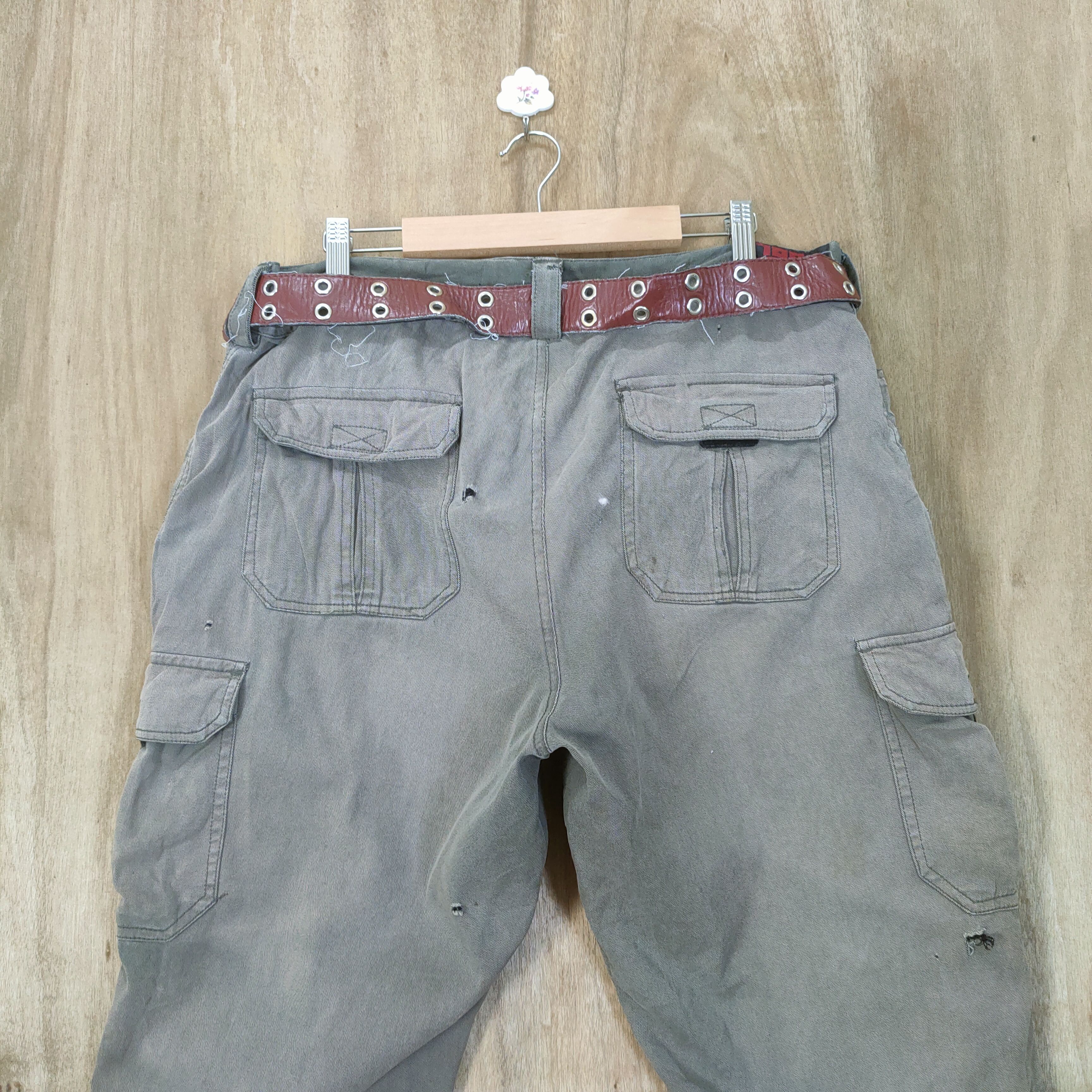 Japanese Brand × Vintage VINTAGE WORN CARGO PANTS Size US 36 / EU 52 - 7 Thumbnail